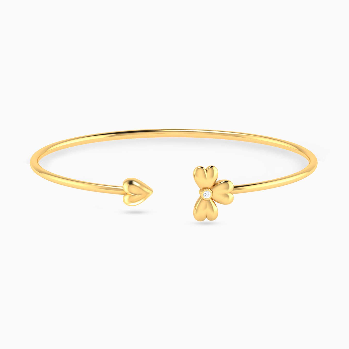Flower Diamonds Cuff Bracelet in 18K Gold Flower Diamonds Cuff Bracelet in 18K Gold