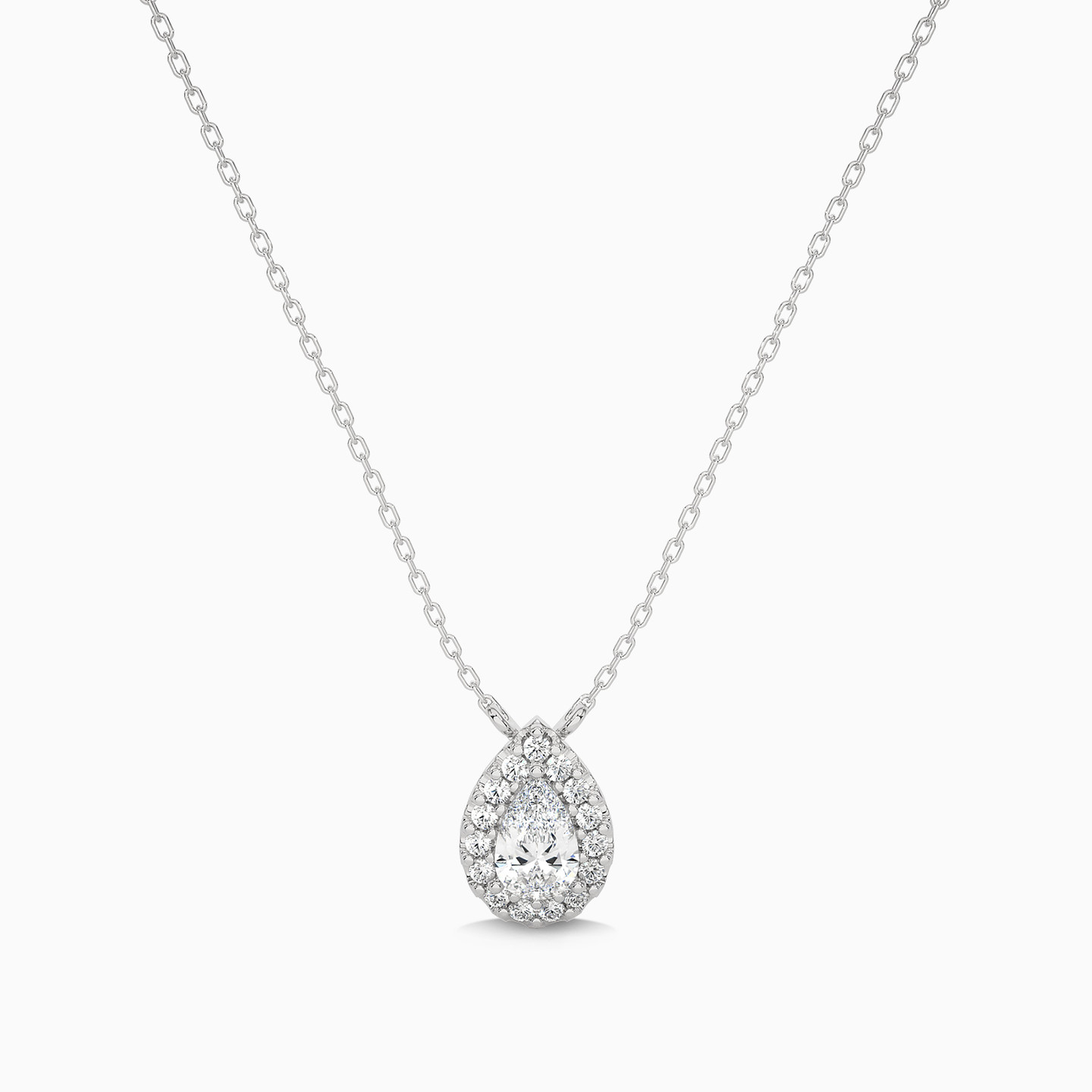 0.66 CT Pear Lab Grown Diamond Pendant in 18K Gold - 3 0.66 CT Pear Lab Grown Diamond Pendant in 18K Gold - 3