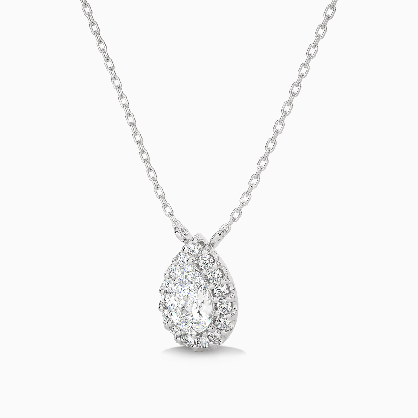 0.66 CT Pear Lab Grown Diamond Pendant in 18K Gold - 4 0.66 CT Pear Lab Grown Diamond Pendant in 18K Gold - 4