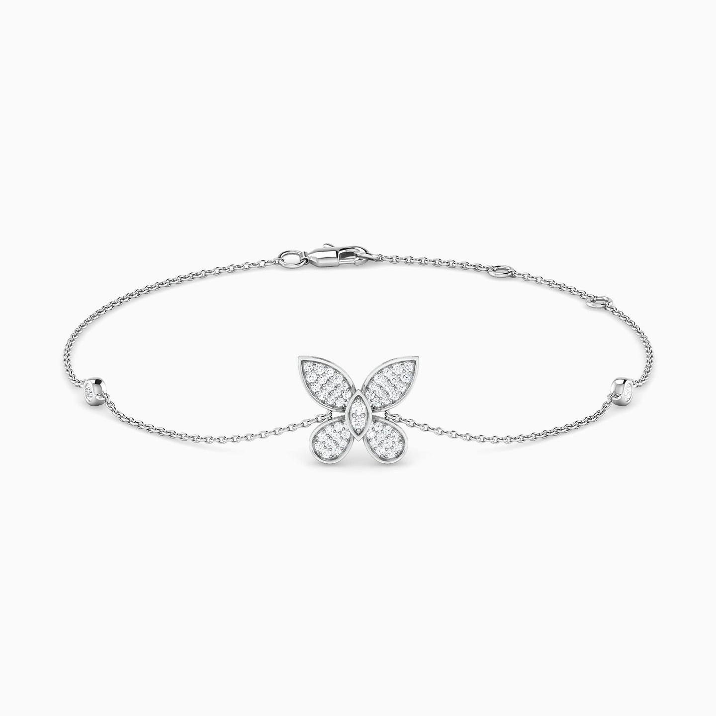 Butterfly Diamond Chain Bracelet in 18K Gold Butterfly Diamond Chain Bracelet in 18K Gold