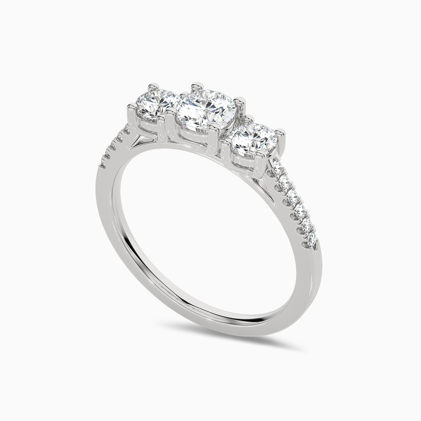 0.88 قيراط خاتم ذهب دائري عيار 18 قيراط مزين بألماس مختبرات - 2 0.88 قيراط خاتم ذهب دائري عيار 18 قيراط مزين بألماس مختبرات - 2