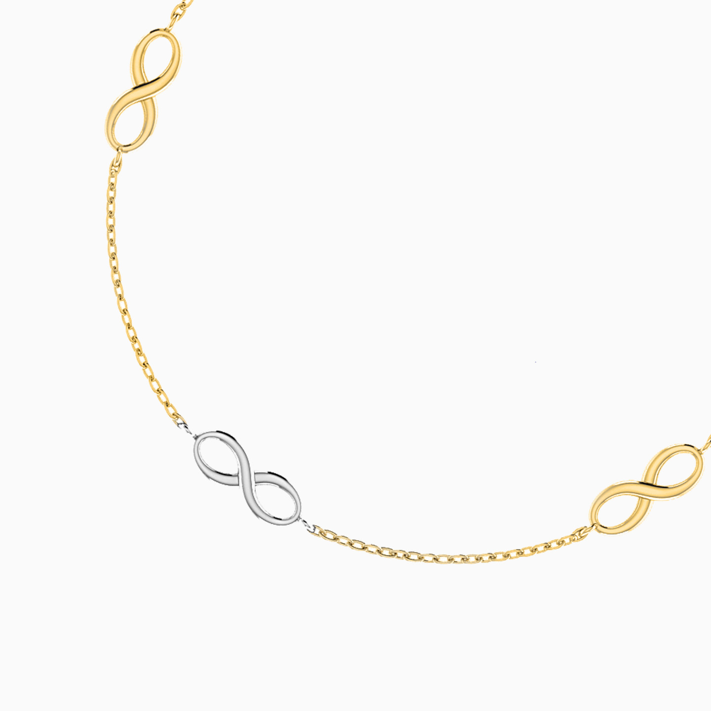 Infinity Chain Bracelet in 18K Gold - 3 Infinity Chain Bracelet in 18K Gold - 3