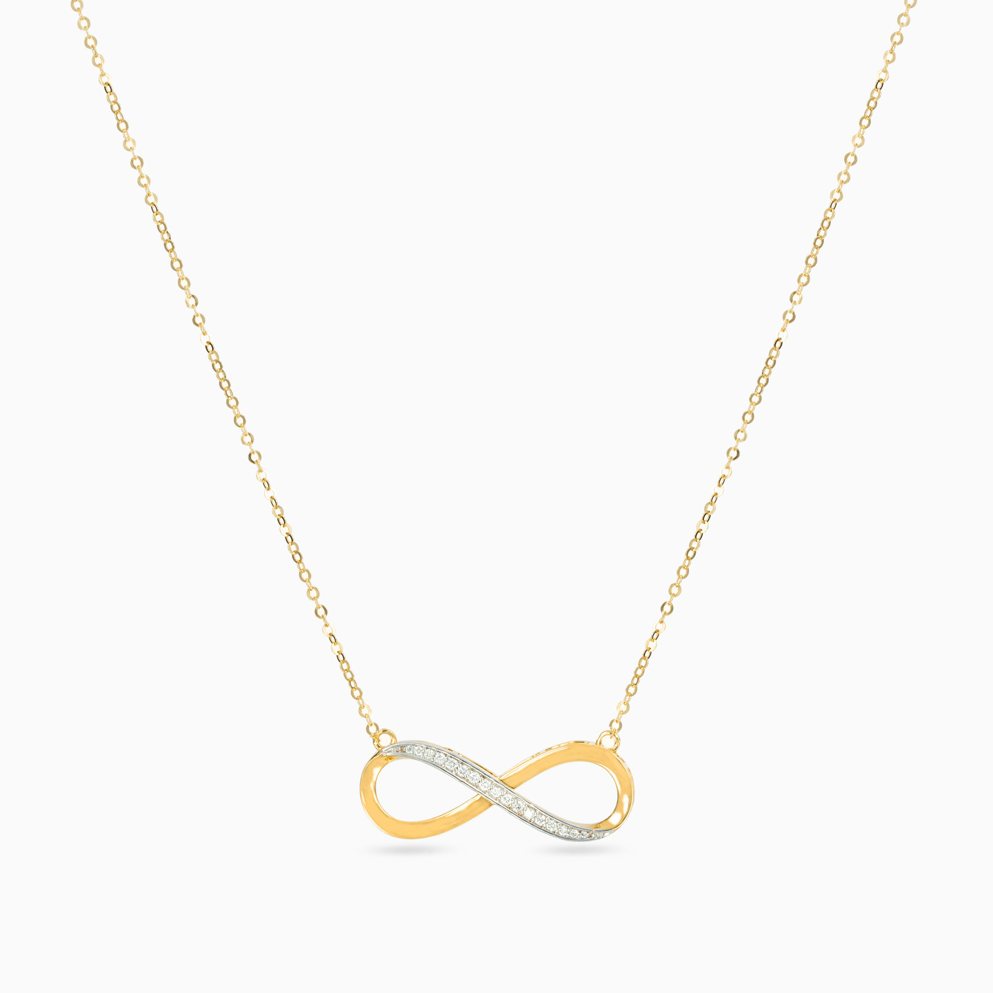 Infinity Diamond Necklace in 18K Gold - 3
