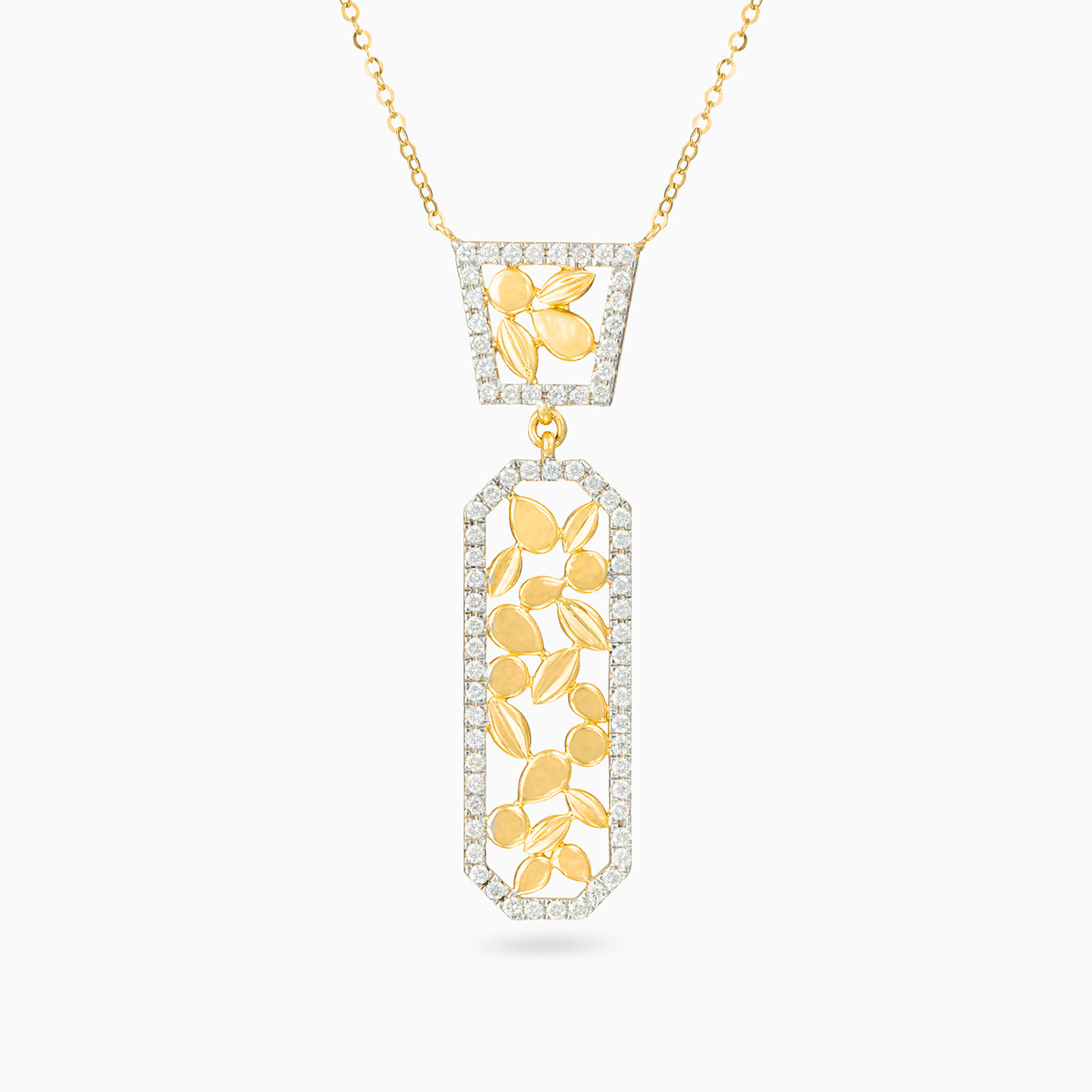 Capsule Diamond Necklace in 18K Gold Capsule Diamond Necklace in 18K Gold