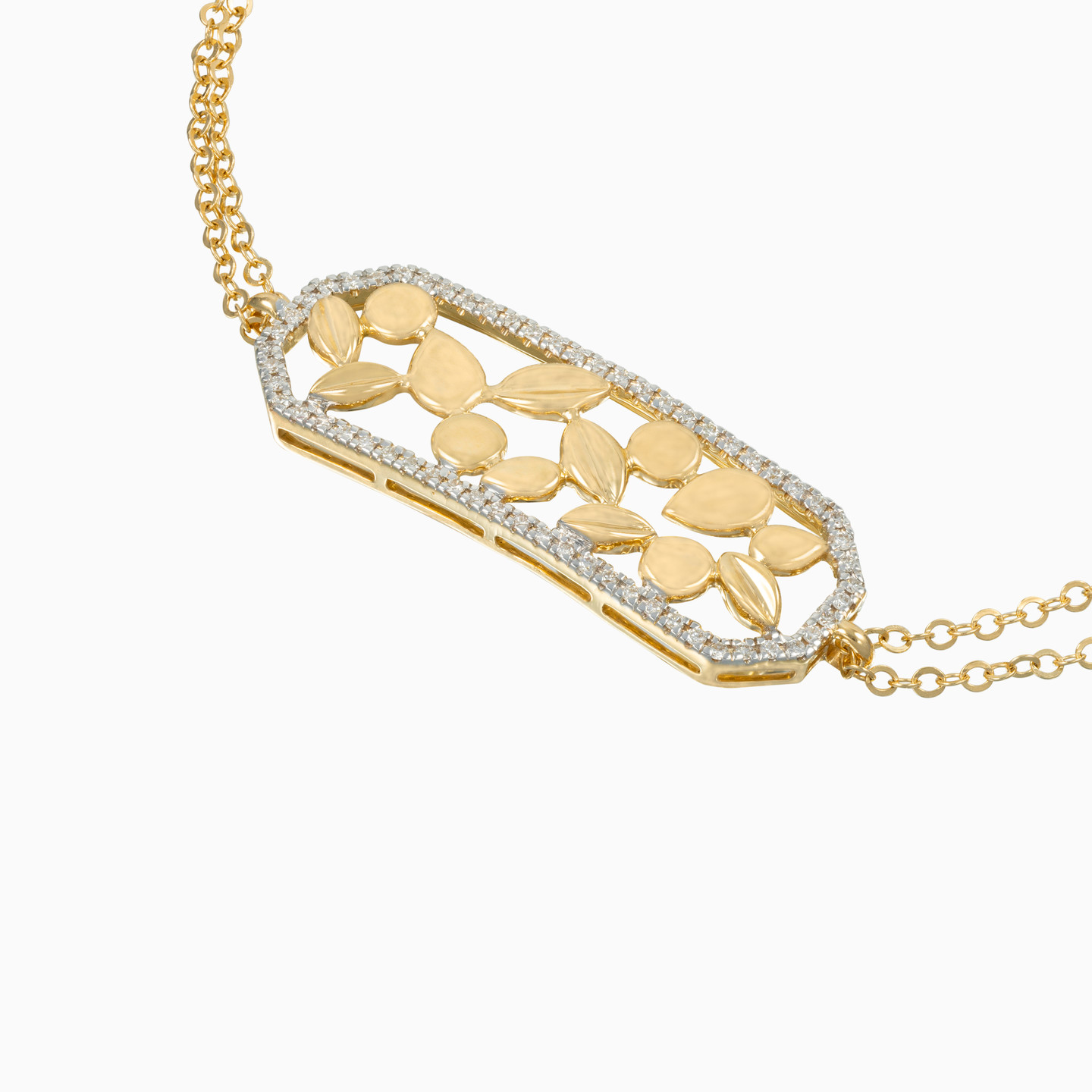 Cutwork Diamond Chain Bracelet in 18K Gold - 4 Cutwork Diamond Chain Bracelet in 18K Gold - 4