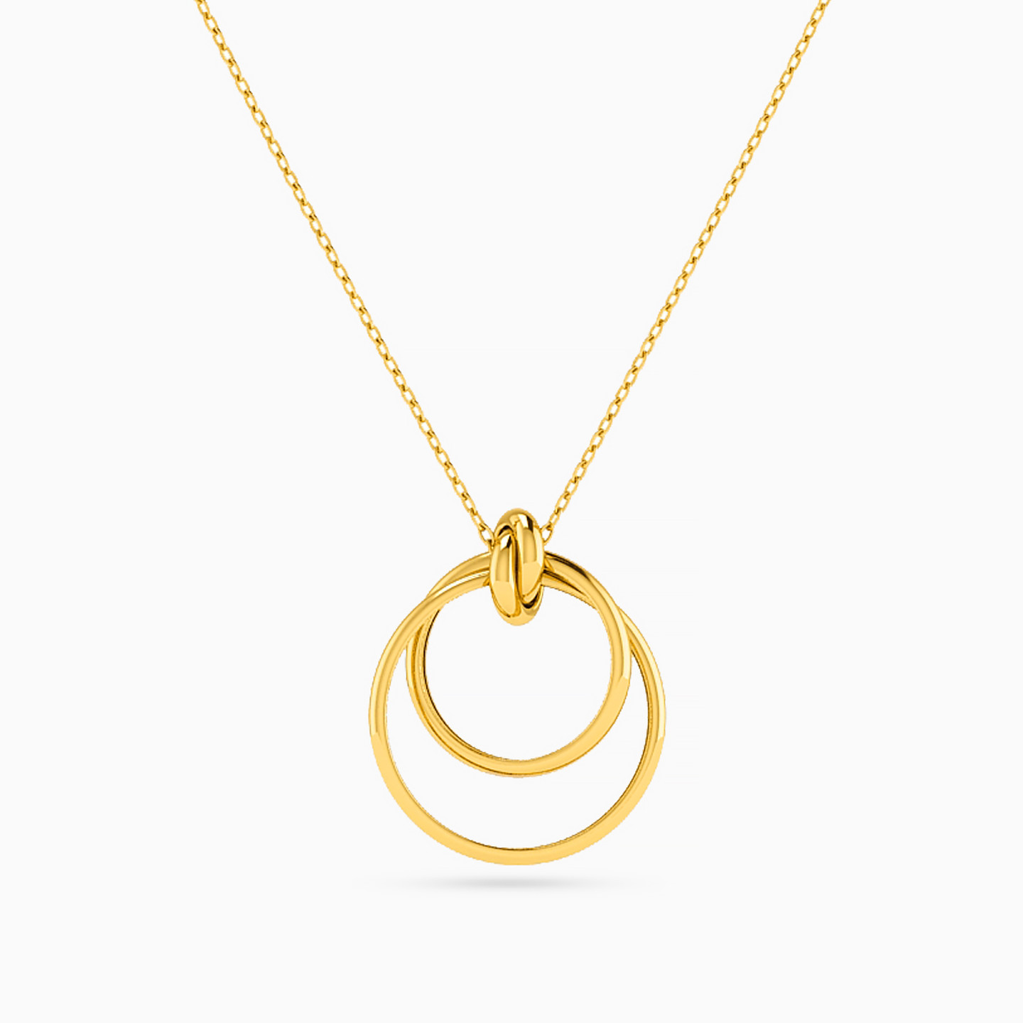 Circle Necklace In 18K Gold - 2 Circle Necklace In 18K Gold - 2
