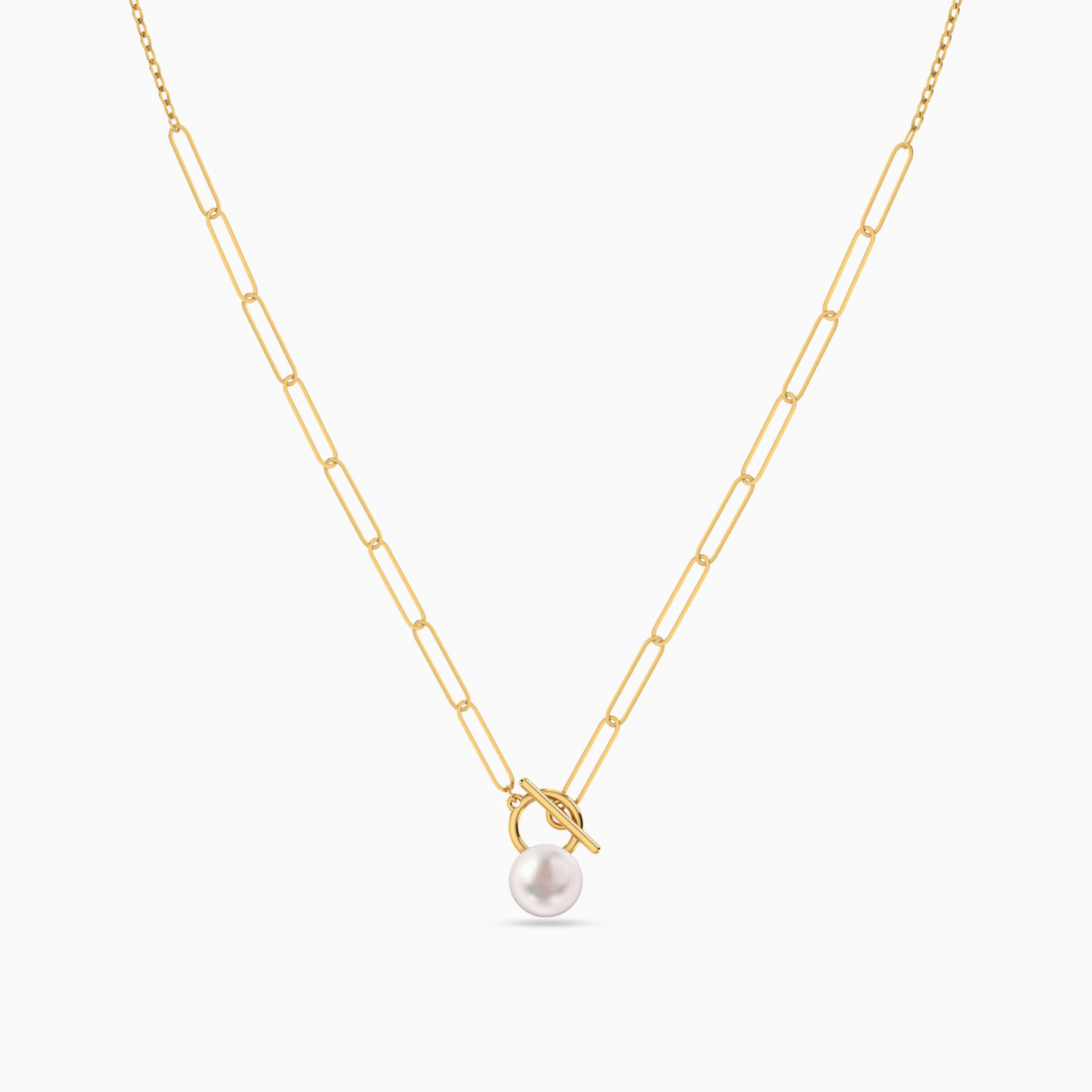 18K Gold Pearls Pendant Necklace - 6