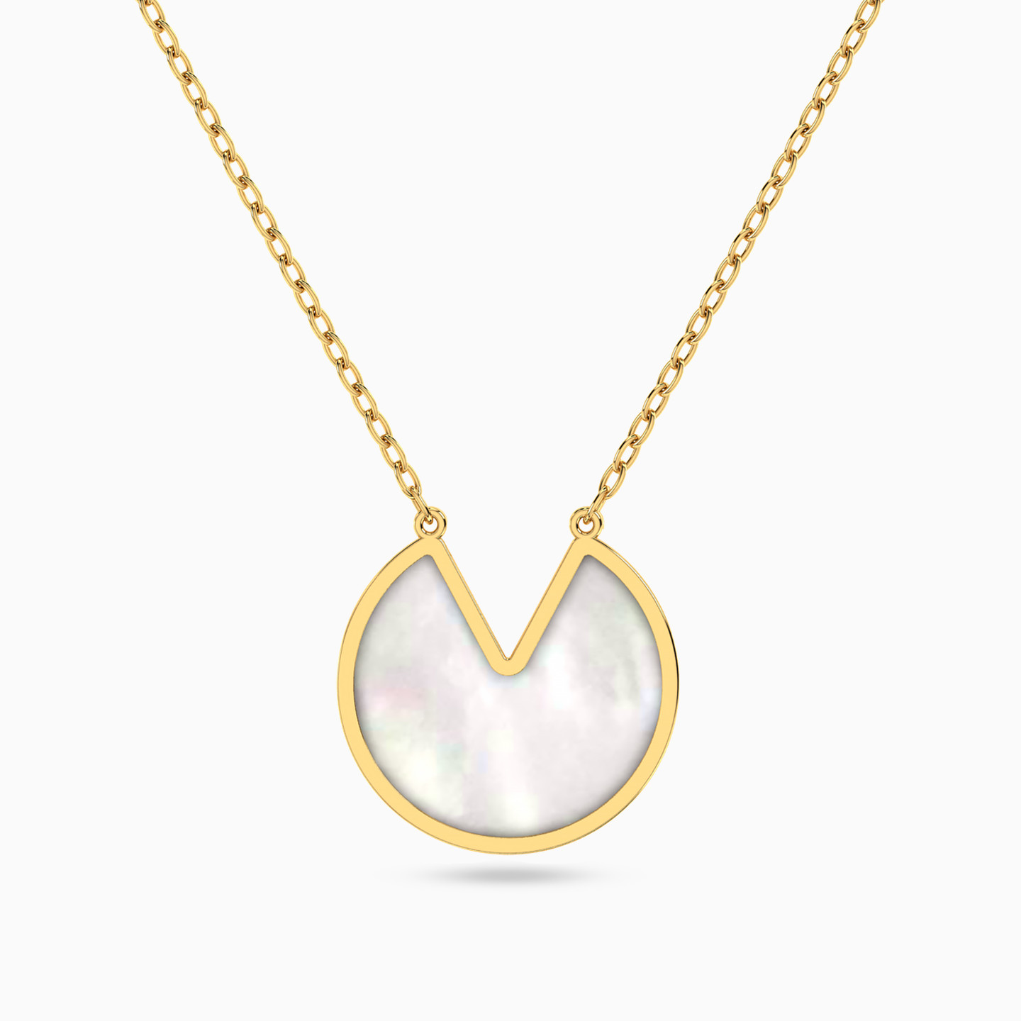 18K Gold Pearls Pendant Necklace