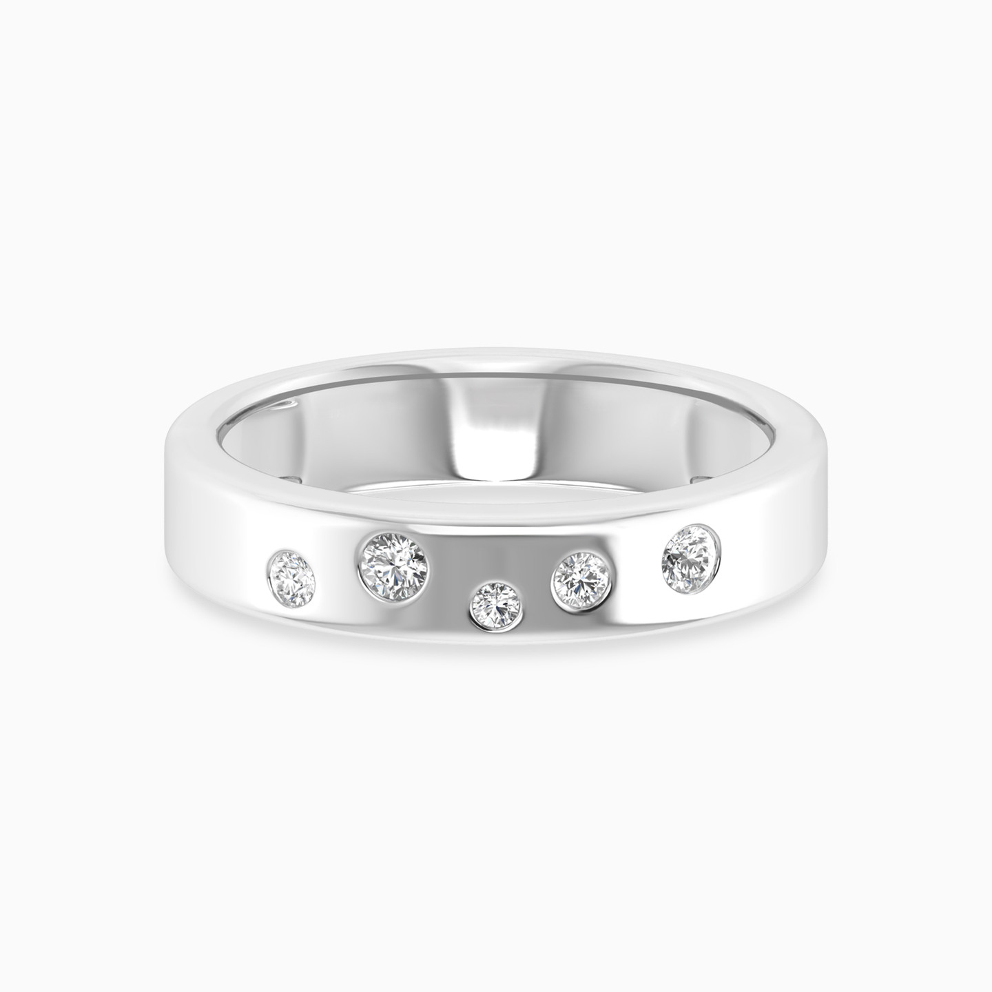 Circle Diamond Ring in 18K Gold - 2 Circle Diamond Ring in 18K Gold - 2