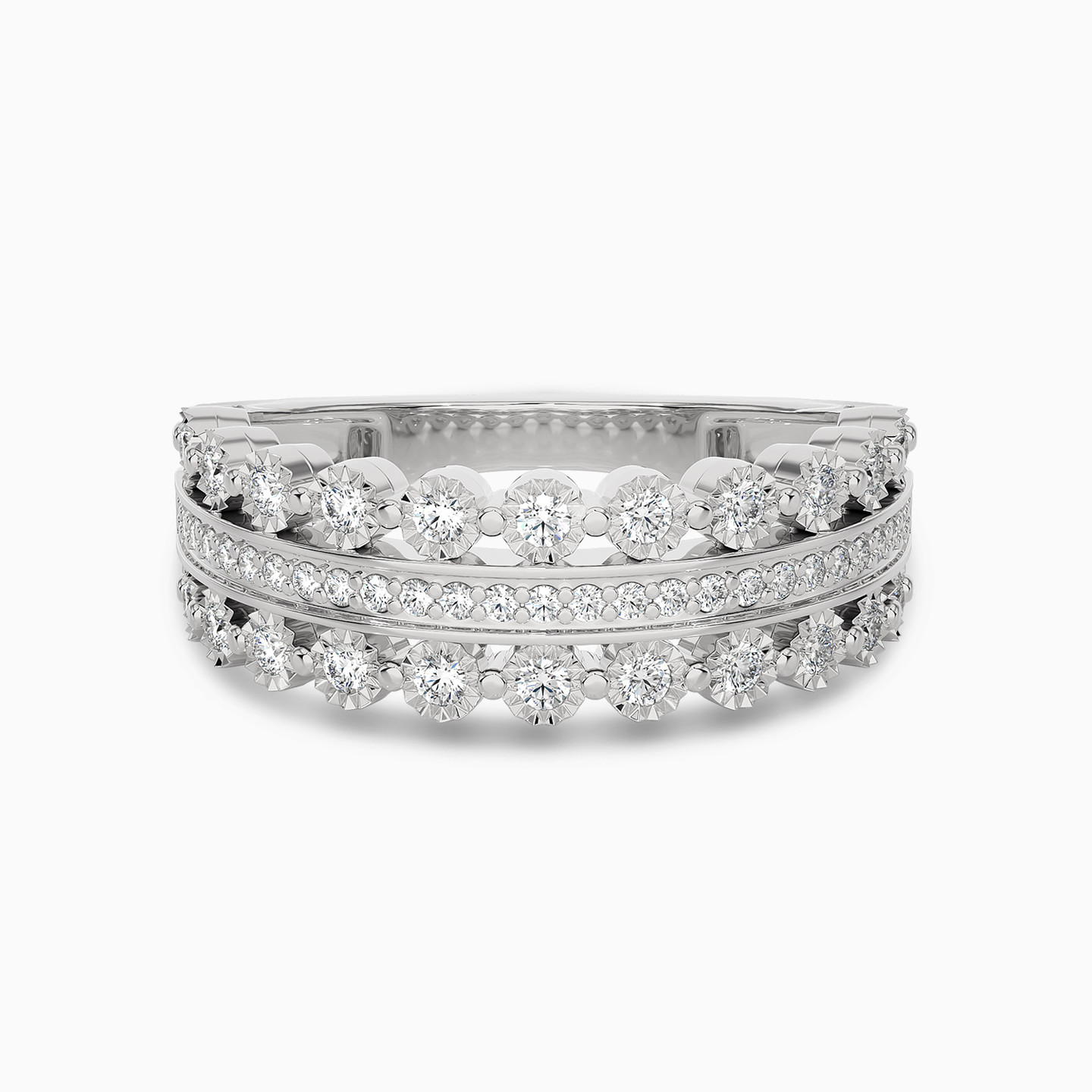 Layered Diamond Ring in 18K Gold Layered Diamond Ring in 18K Gold