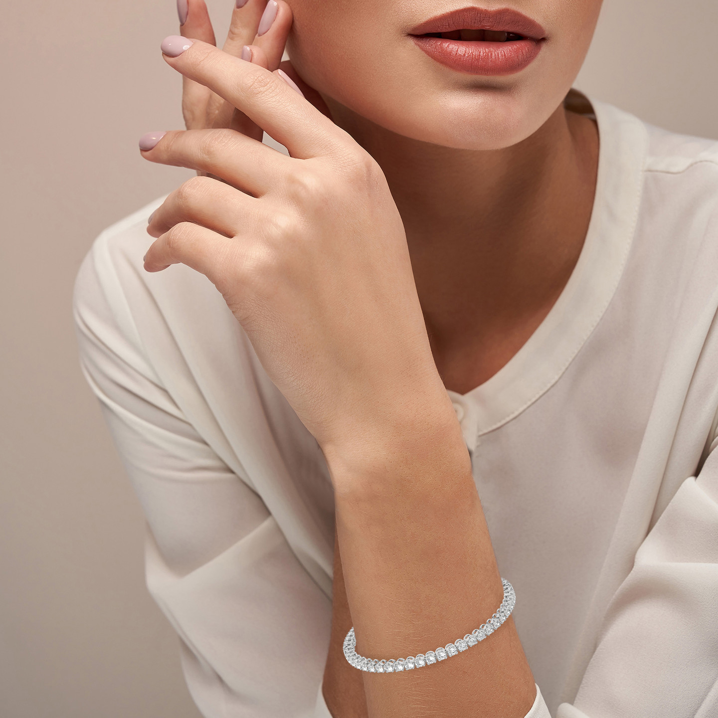 2.66 CT Brilliant Lab Grown Diamond Tennis Bracelet in 18K Gold - 4 2.66 CT Brilliant Lab Grown Diamond Tennis Bracelet in 18K Gold - 4