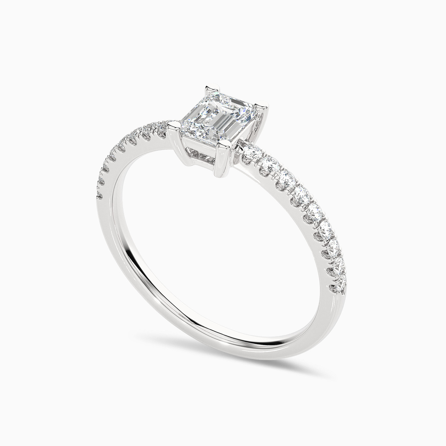 0.67 CT Baguette Lab Grown Diamond Statement Ring in 18K Gold - 2 0.67 CT Baguette Lab Grown Diamond Statement Ring in 18K Gold - 2