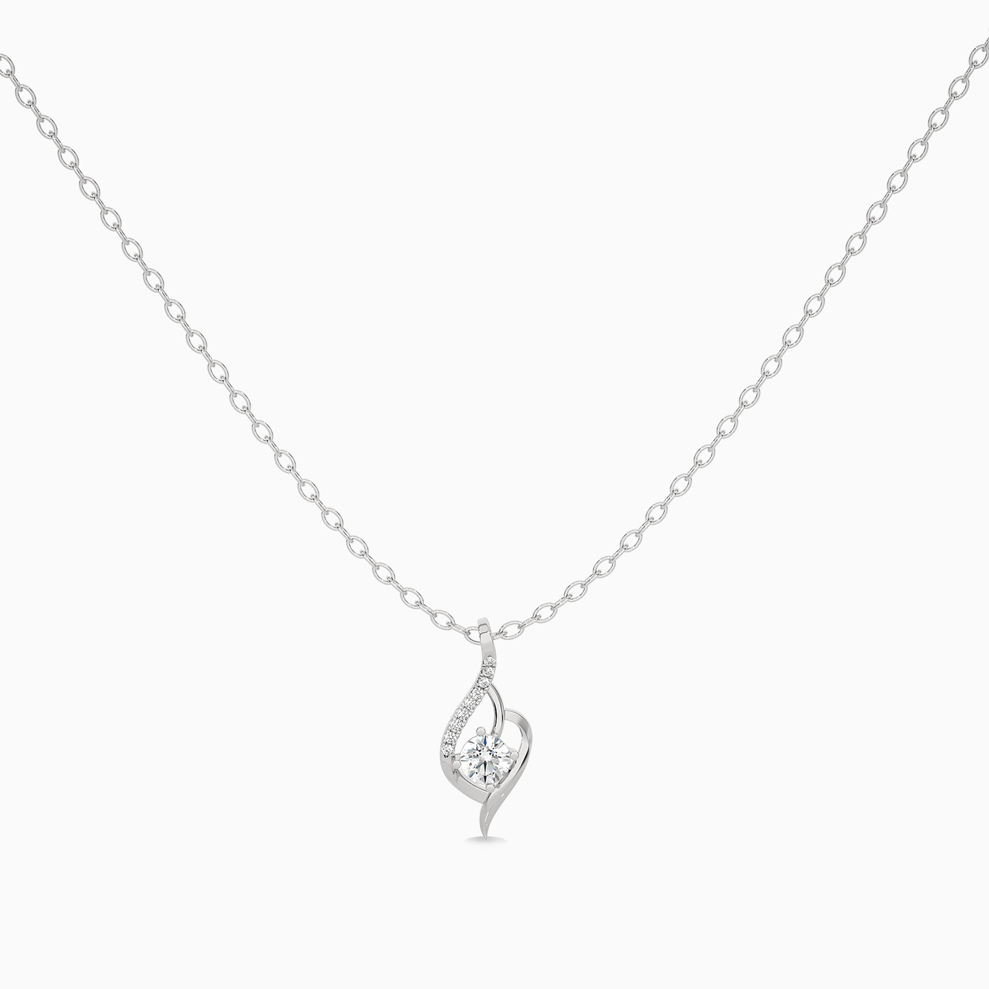 0.78 CT Brilliant Lab Grown Diamond Necklace in 18K Gold 0.78 CT Brilliant Lab Grown Diamond Necklace in 18K Gold