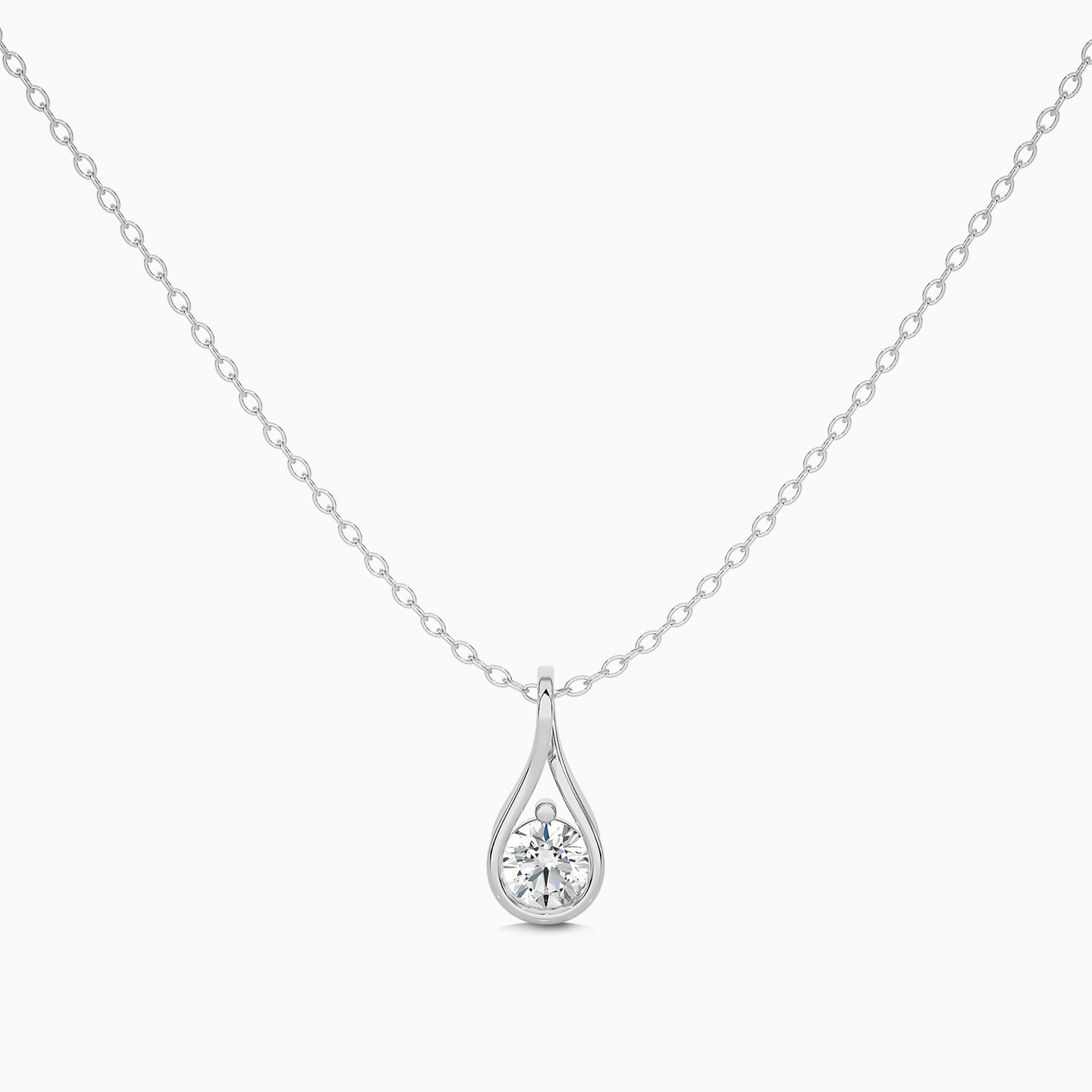 0.71 CT Pear Lab Grown Diamond Necklace in 18K Gold 0.71 CT Pear Lab Grown Diamond Necklace in 18K Gold