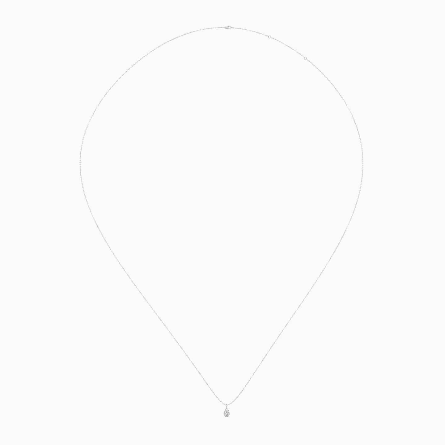 0.71 CT Pear Lab Grown Diamond Necklace in 18K Gold - 3 0.71 CT Pear Lab Grown Diamond Necklace in 18K Gold - 3