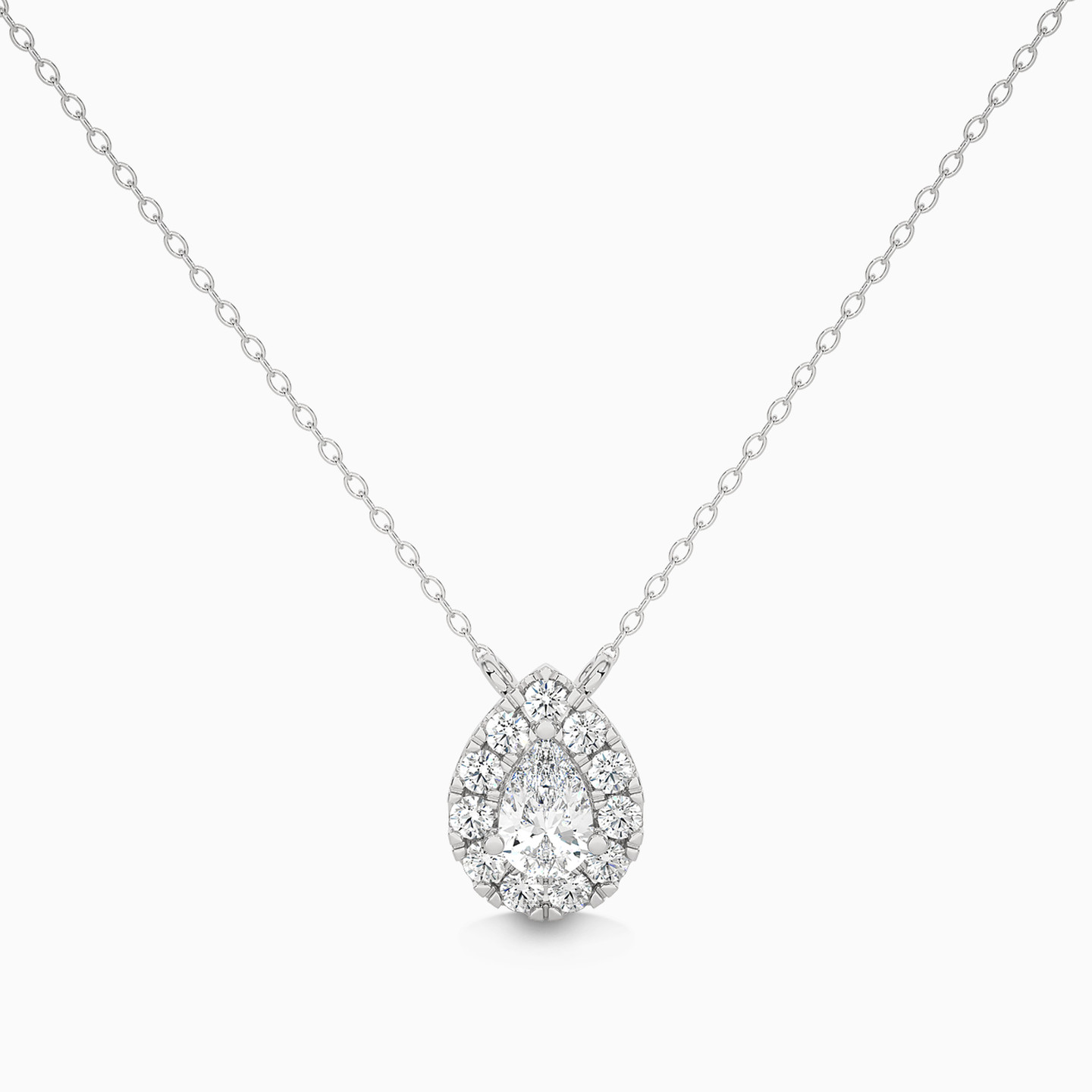 0.65 CT Pear Lab Grown Diamond Necklace in 18K Gold 0.65 CT Pear Lab Grown Diamond Necklace in 18K Gold