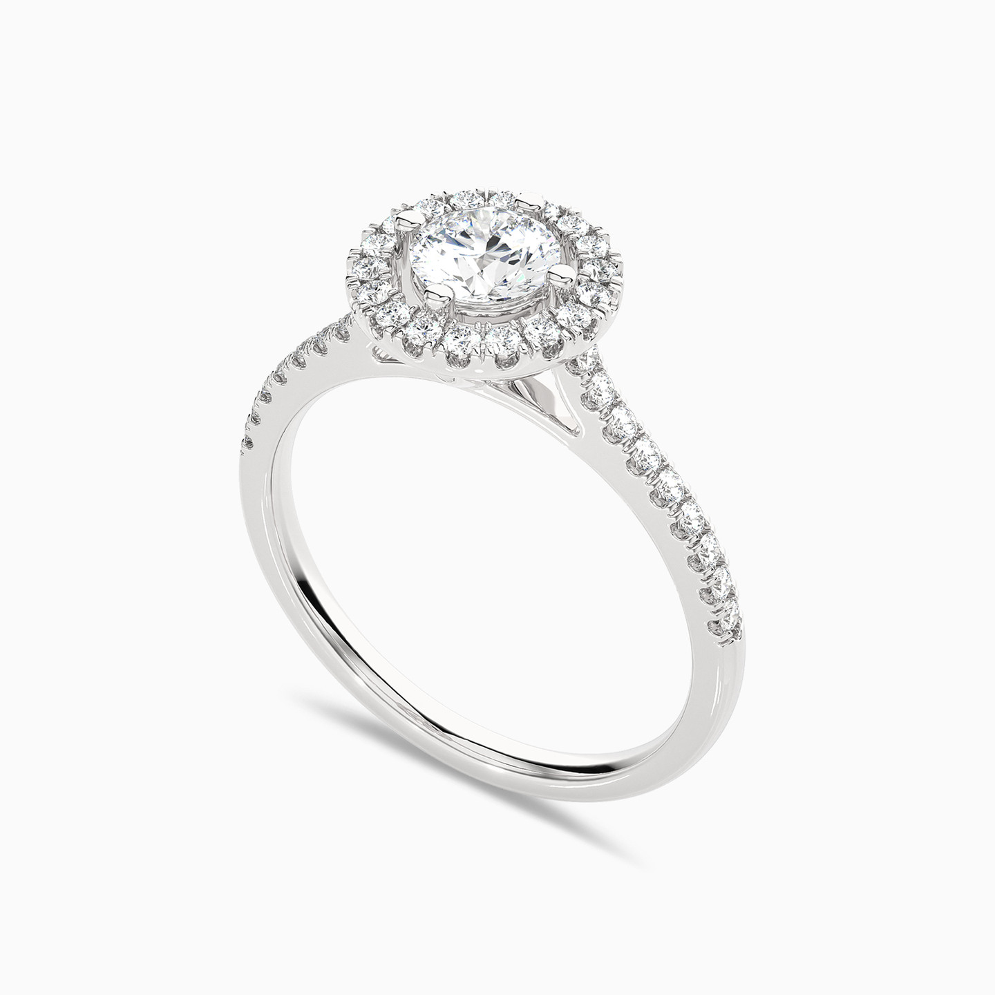 0.77 قيراط خاتم ذهب دائري عيار 18 قيراط مزين بألماس مختبرات - 2 0.77 قيراط خاتم ذهب دائري عيار 18 قيراط مزين بألماس مختبرات - 2