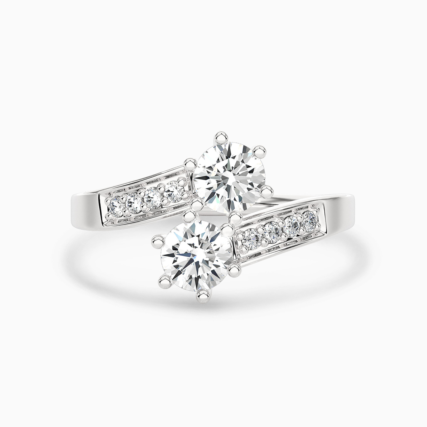 0.8 CT Brilliant Lab Grown Diamond Two headed Ring in 18K Gold 0.8 CT Brilliant Lab Grown Diamond Two headed Ring in 18K Gold
