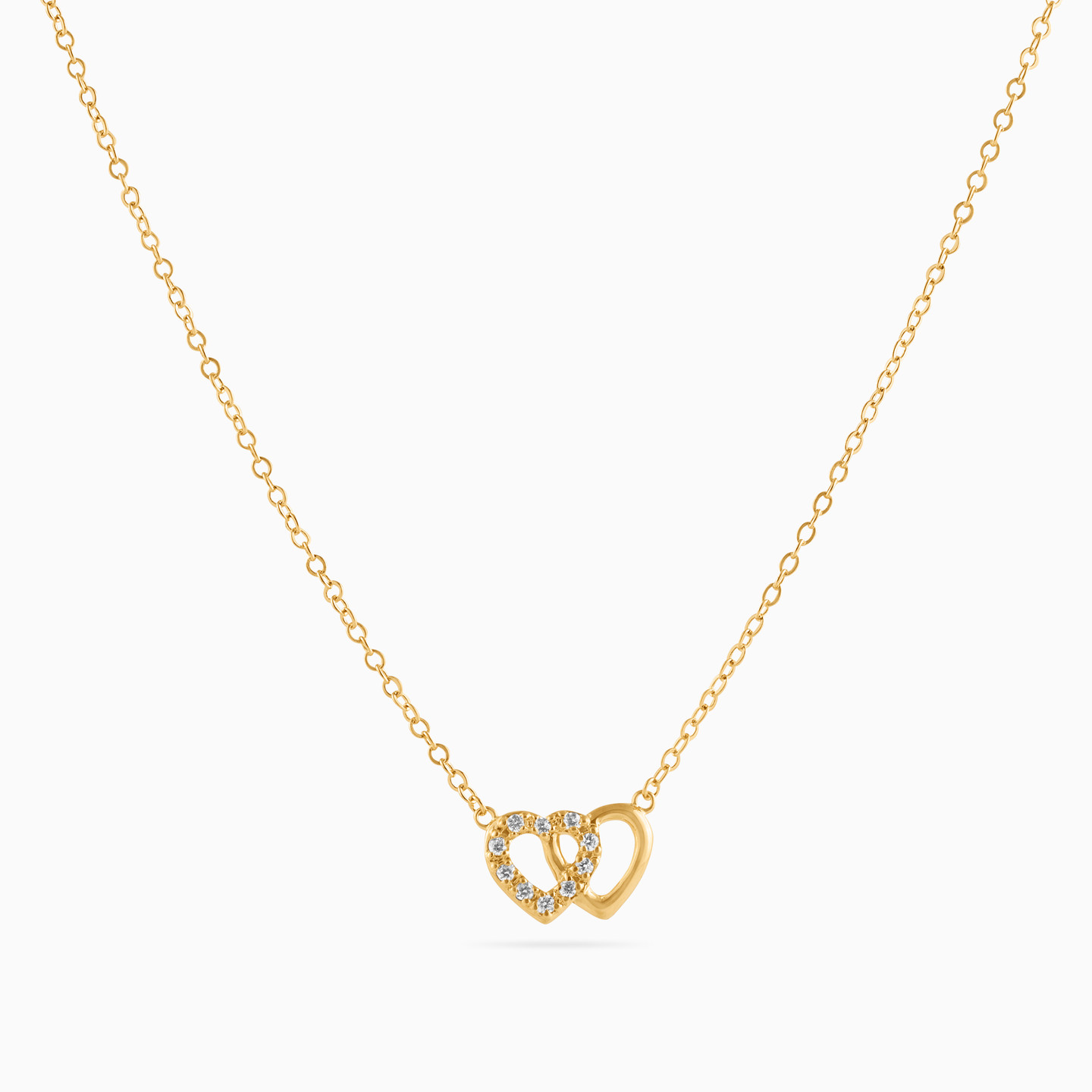 Gold Plated Cubic Zirconia Pendant Necklace - 3
