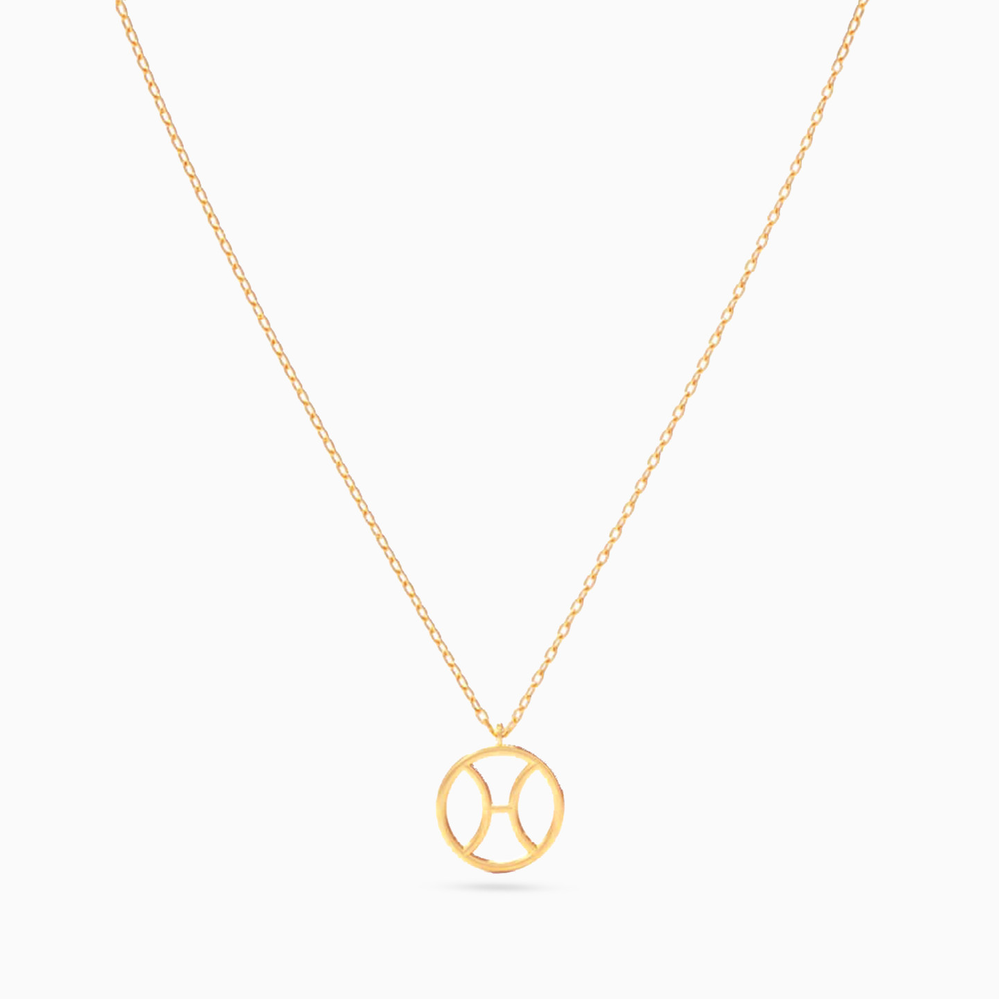 Pisces Necklace In 18K Gold - 2 Pisces Necklace In 18K Gold - 2
