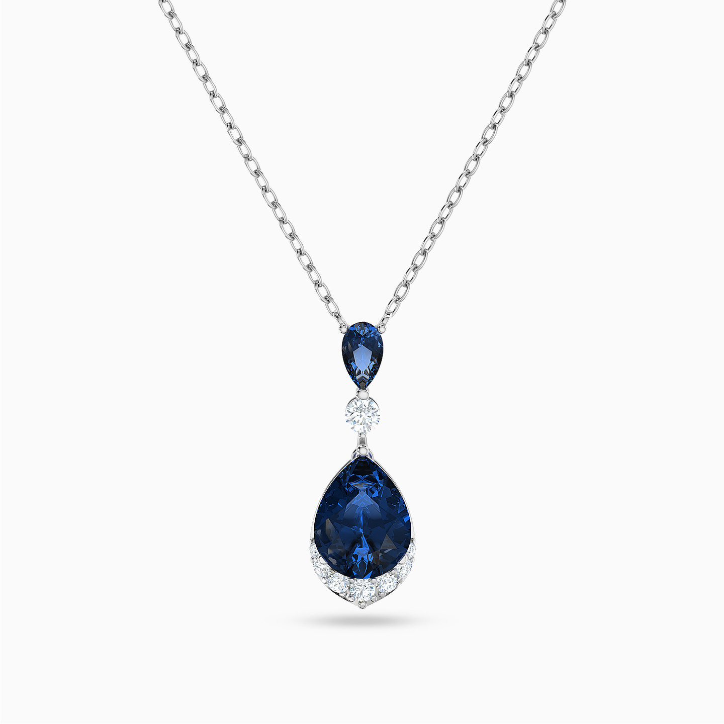 Pear Blue Stone Necklace in 18K Gold Pear Blue Stone Necklace in 18K Gold