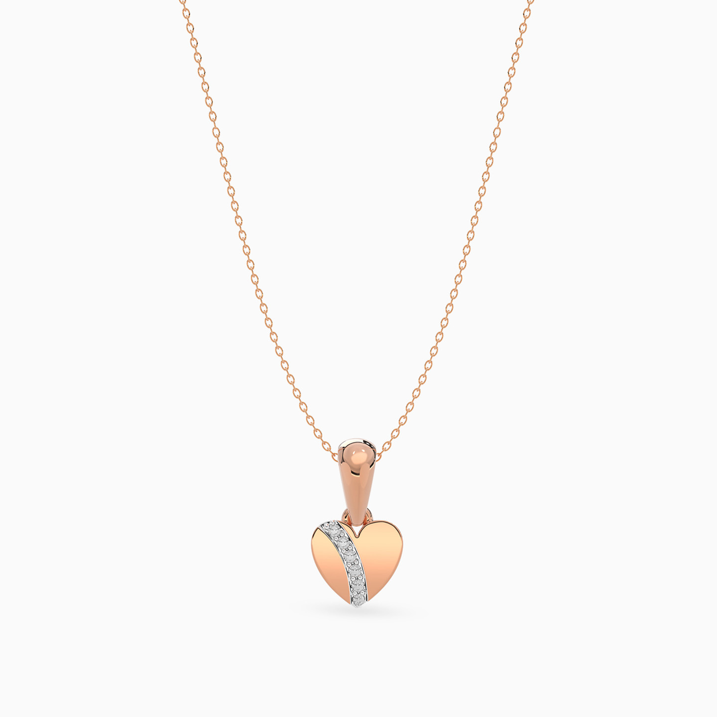 Kids Heart Diamonds Pendant in 18K Gold - 4 Kids Heart Diamonds Pendant in 18K Gold - 4