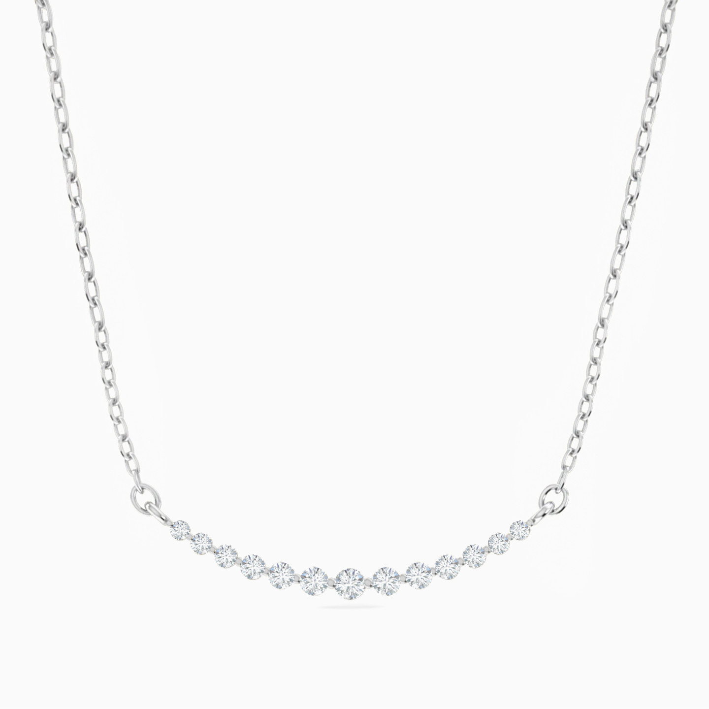 سلسلة ذهب مستديرة عيار 18 قيراط مزينة بالألماس سلسلة ذهب مستديرة عيار 18 قيراط مزينة بالألماس