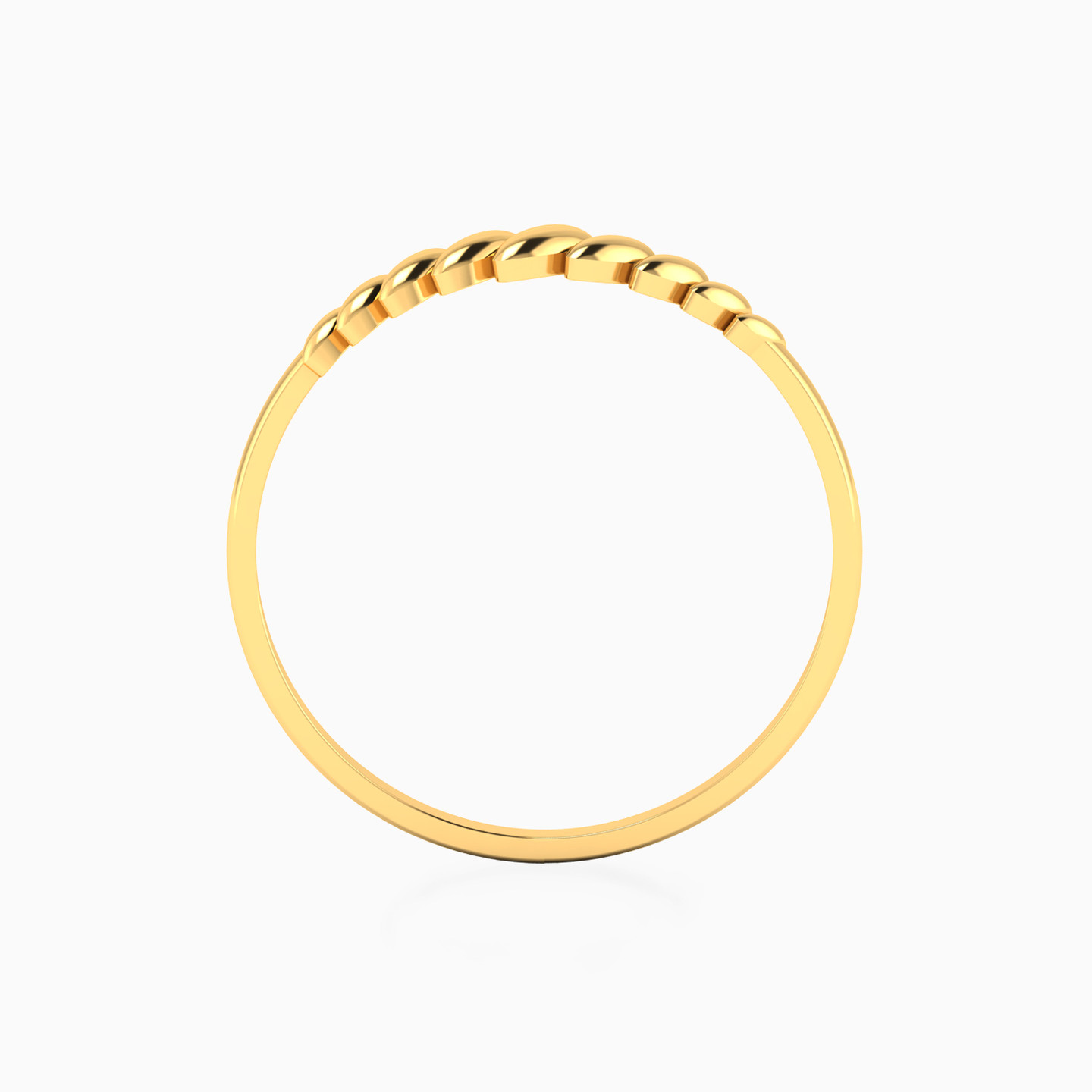 خاتم ستيتمنت ذهب عيار 18 قيراط - 4 خاتم ستيتمنت ذهب عيار 18 قيراط - 4