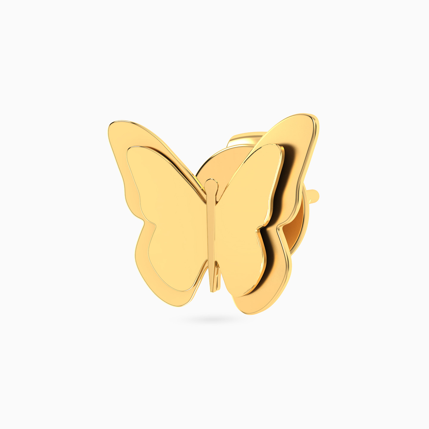 Butterfly Stud Earrings in 18K Gold - 4 Butterfly Stud Earrings in 18K Gold - 4