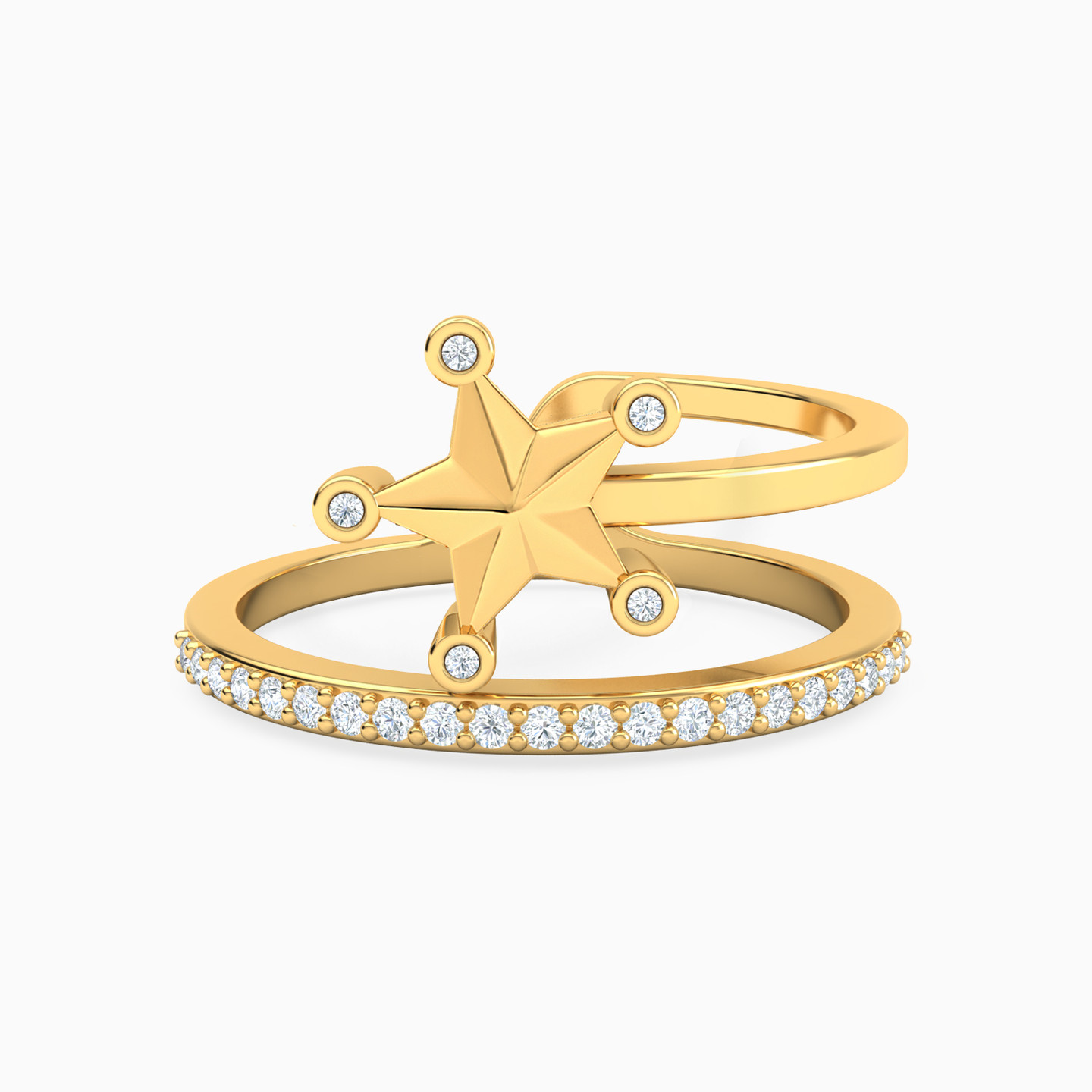 Star Diamonds Ring in 18K Gold Star Diamonds Ring in 18K Gold