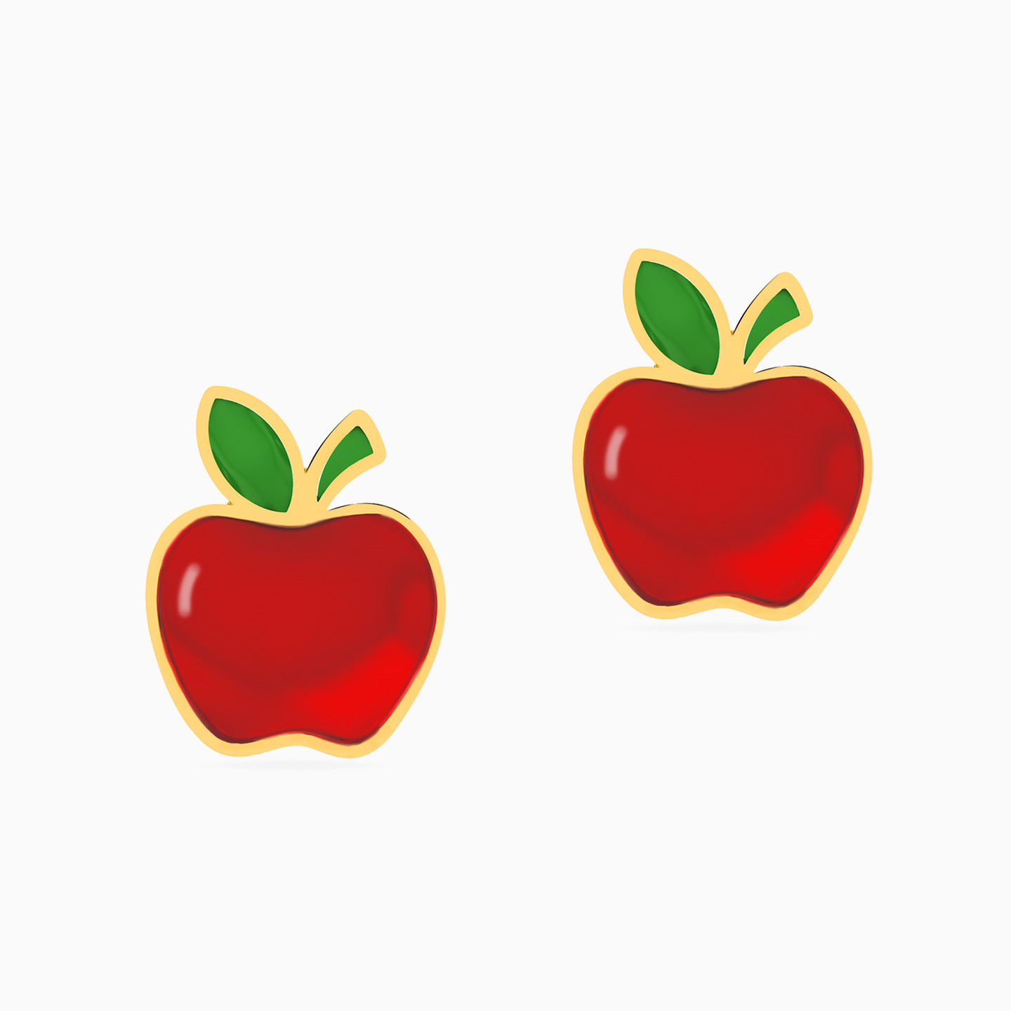 Kids Apple Stud Earrings in 18K Gold Kids Apple Stud Earrings in 18K Gold