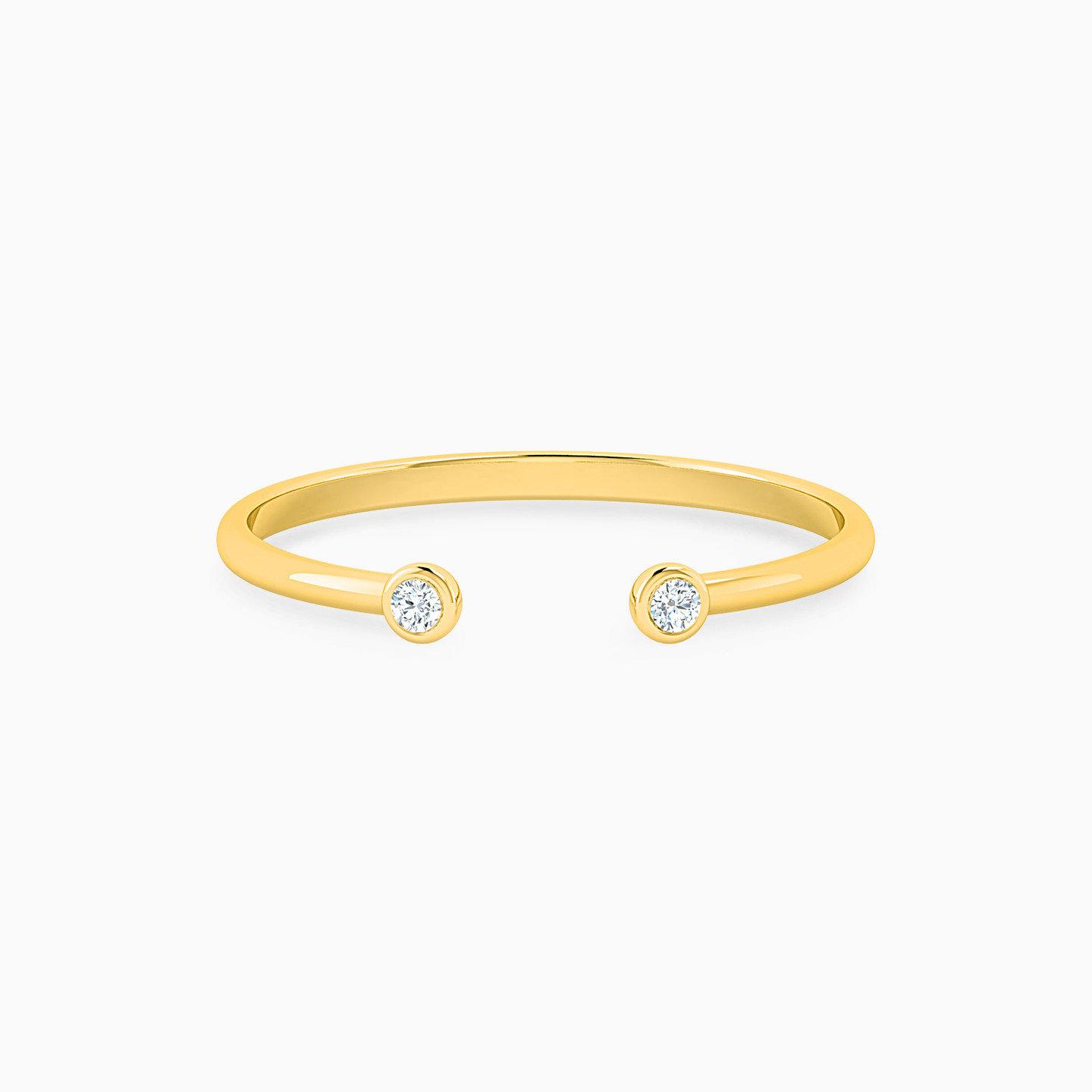 Brilliant Diamonds Two headed Ring in 18K Gold