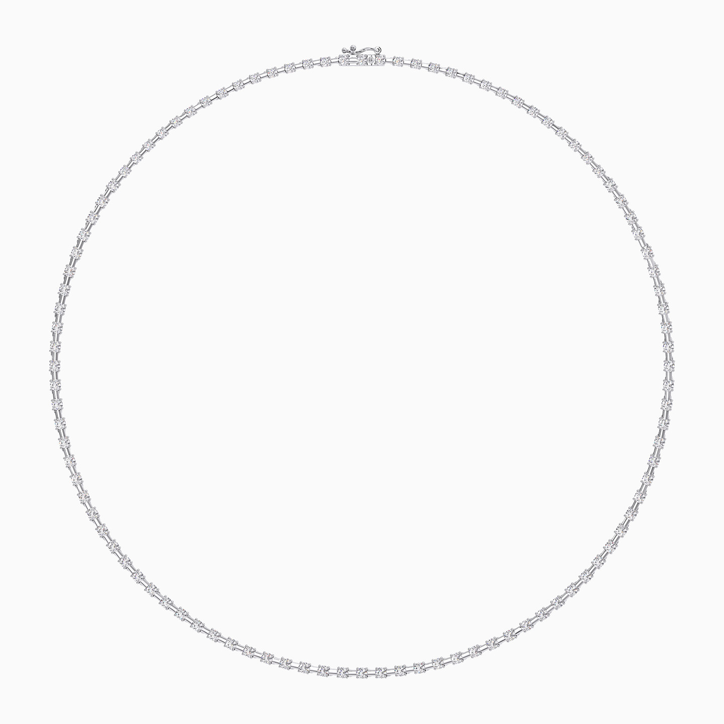 Circle Diamond Chain Necklace in 18K Gold Circle Diamond Chain Necklace in 18K Gold