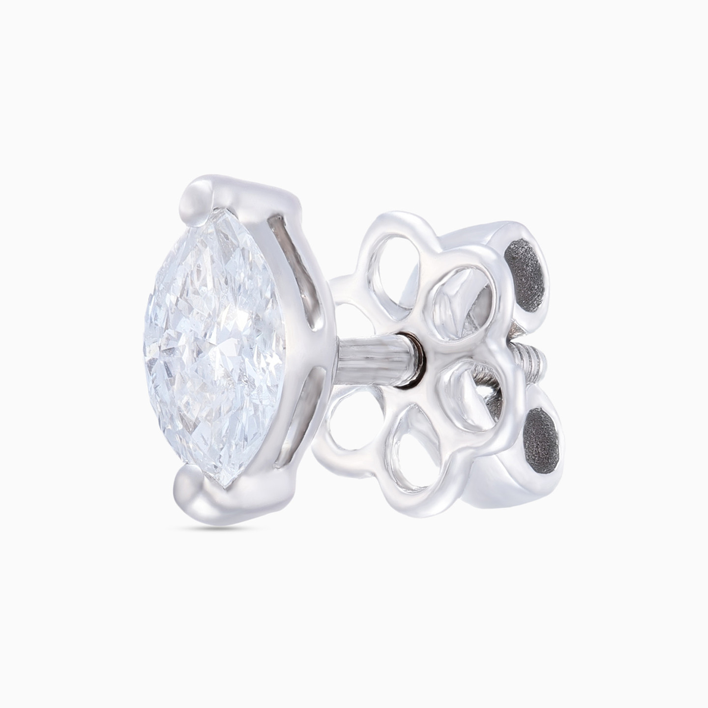 Kids Marquise Diamond Stud Earrings in 18K Gold - 4 Kids Marquise Diamond Stud Earrings in 18K Gold - 4