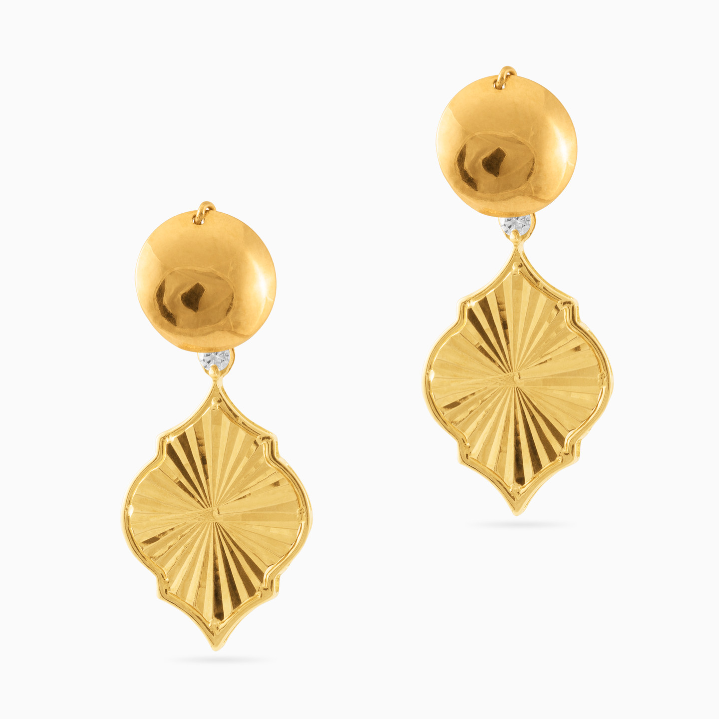 Arabesque Diamond Drop Earrings in 18K Gold Arabesque Diamond Drop Earrings in 18K Gold