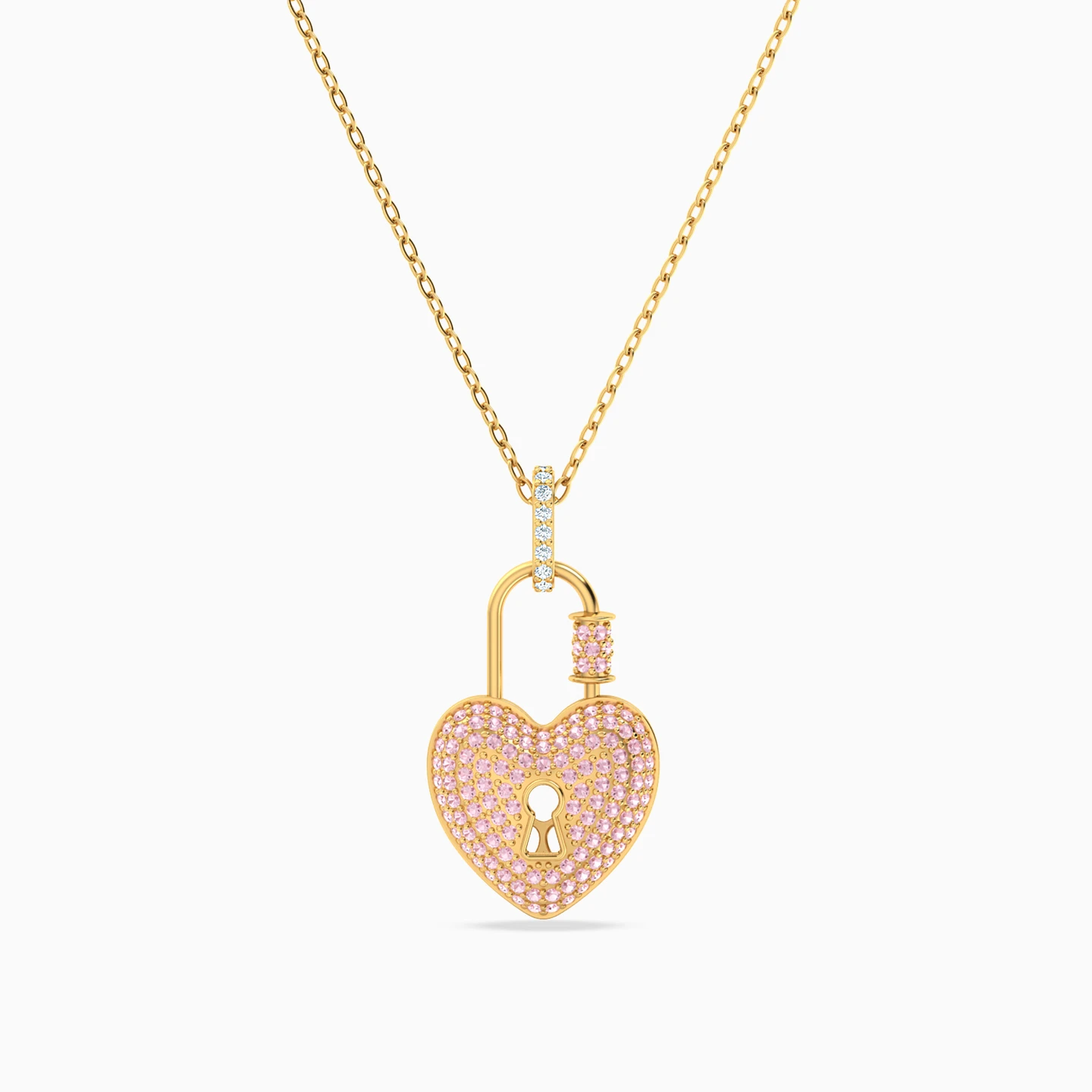 Heart Rose Stone Necklace in 18K Gold Heart Rose Stone Necklace in 18K Gold