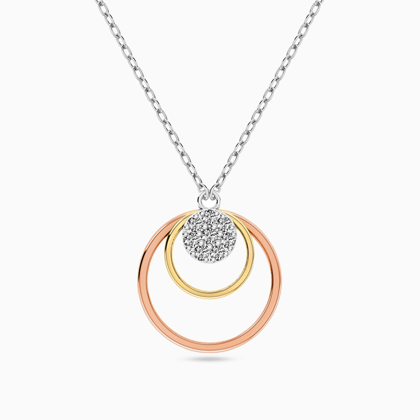 Circle Diamond Necklace in 18K Gold Circle Diamond Necklace in 18K Gold