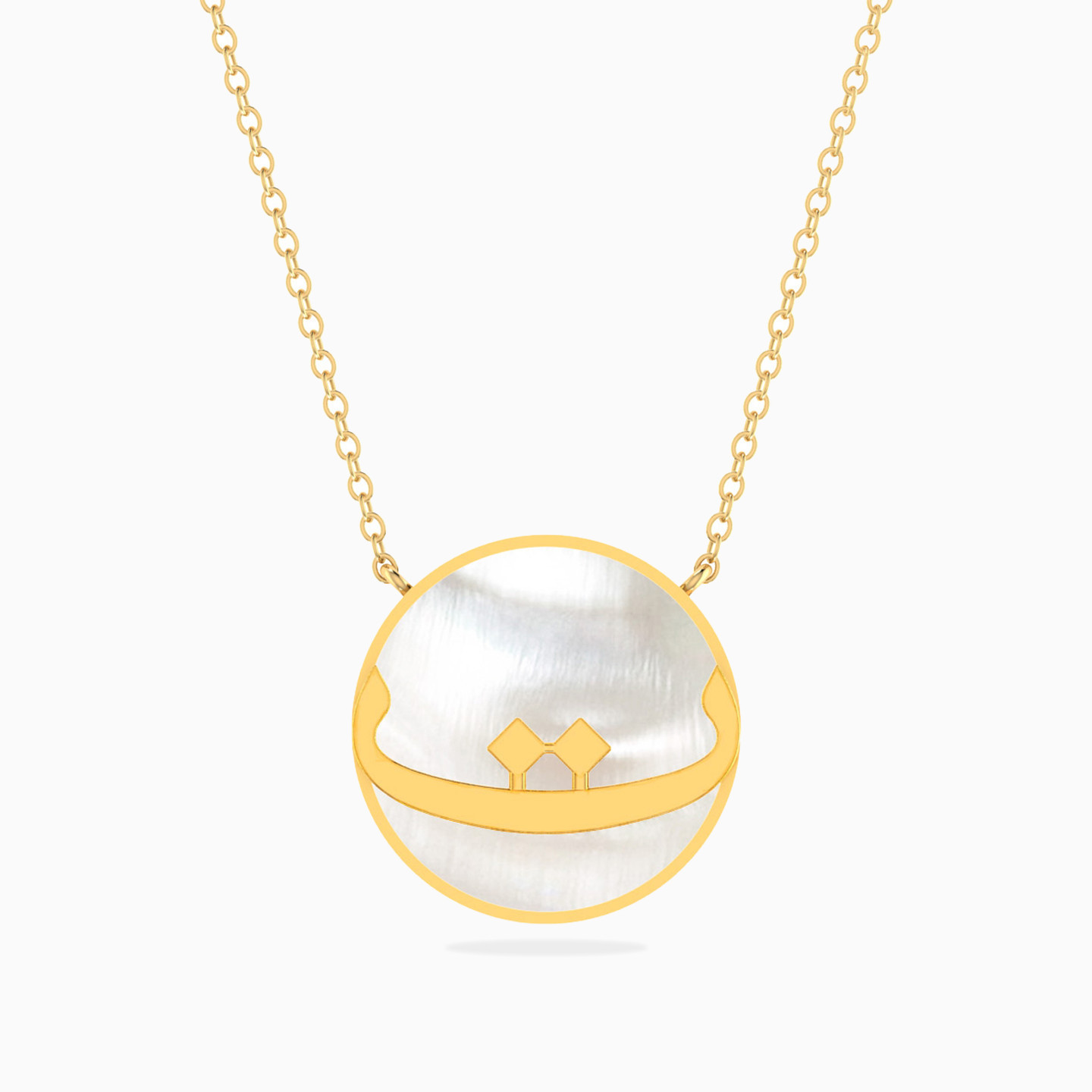 Letter Ta Pearl Necklace in 18K Gold Letter Ta Pearl Necklace in 18K Gold