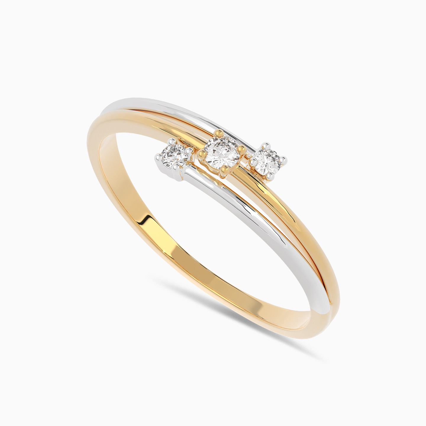 Layered Diamond Statement Ring in 18K Gold - 2