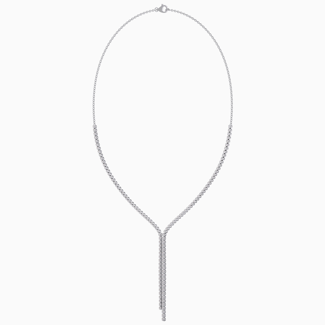 Tassel Diamond Necklace in 18K Gold - 3 Tassel Diamond Necklace in 18K Gold - 3