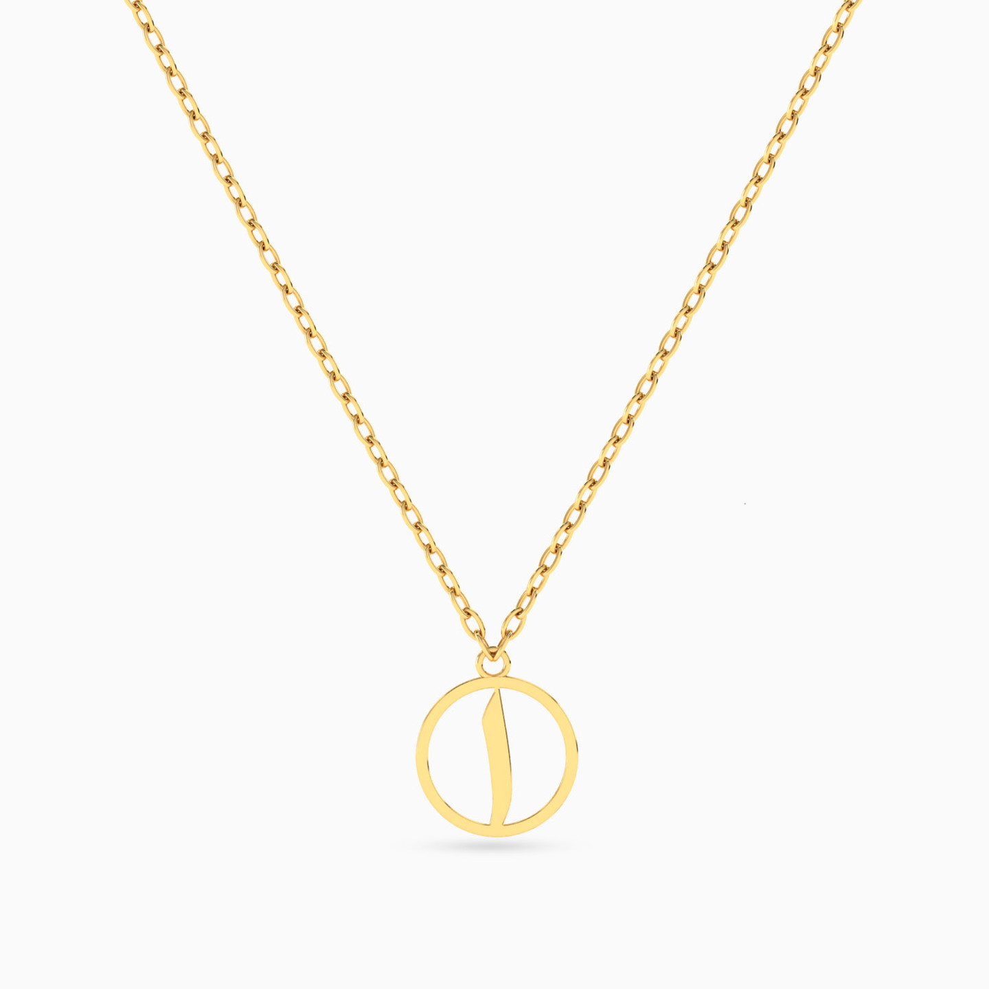 Kids Letter Alif Necklace in 18K Gold - 2 Kids Letter Alif Necklace in 18K Gold - 2