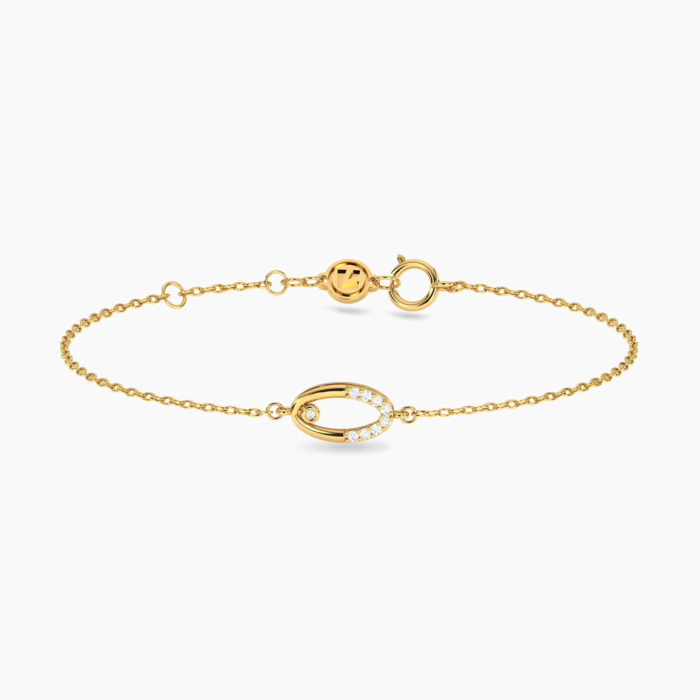 Oval Diamond Chain Bracelet in 18K Gold Oval Diamond Chain Bracelet in 18K Gold