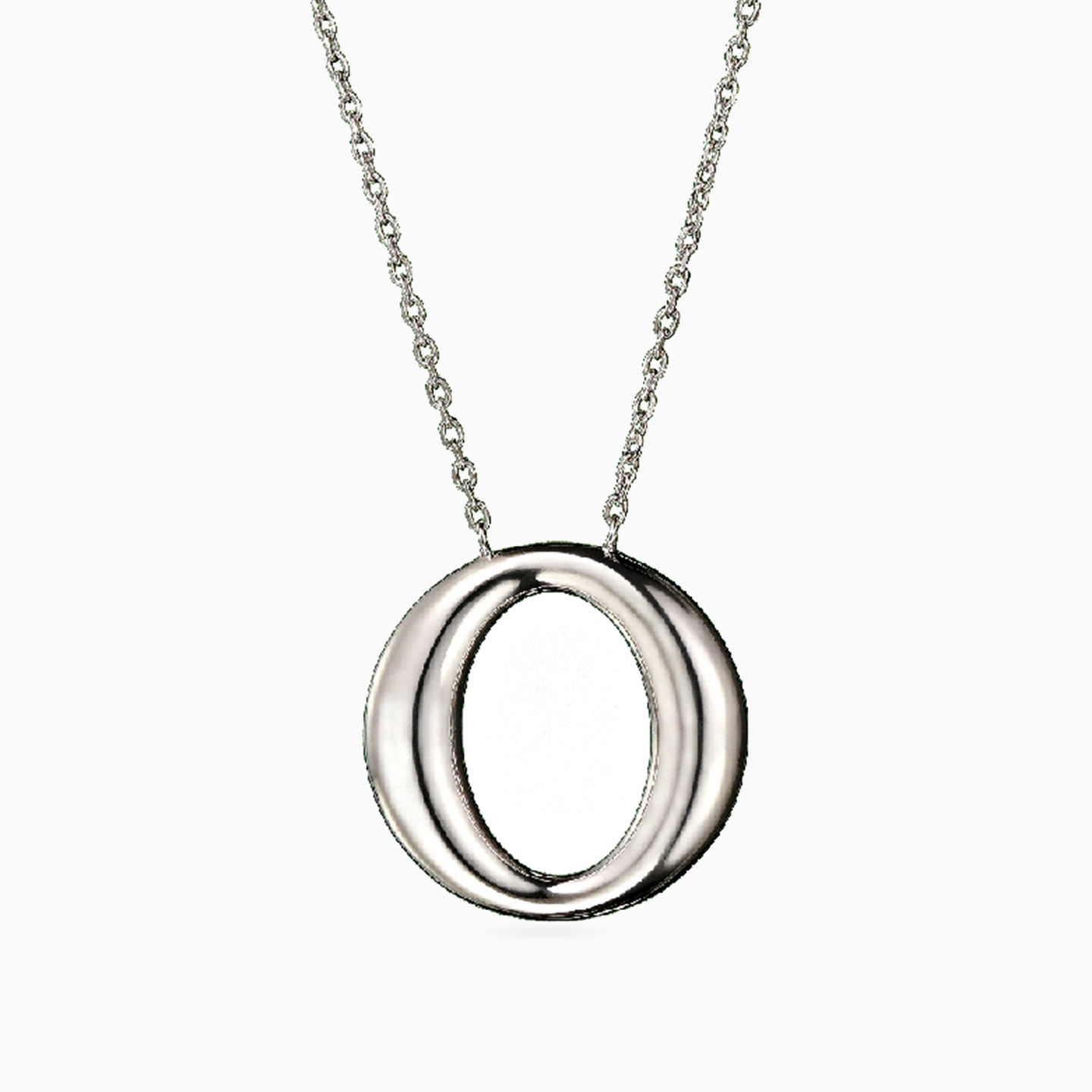 Circle Sterling Silver Necklace Circle Sterling Silver Necklace