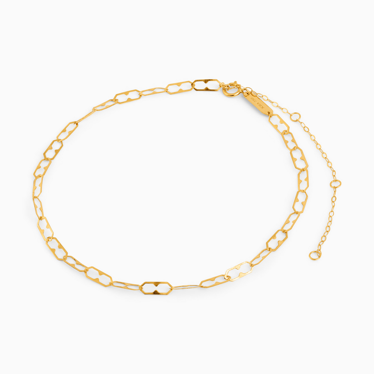 خلخال ذهب حلقات عيار 18 قيراط - 2 خلخال ذهب حلقات عيار 18 قيراط - 2