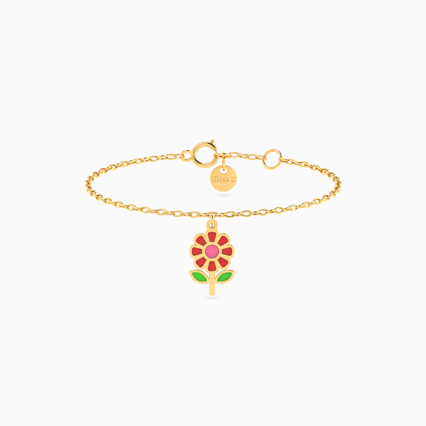 Kids Flower Chain Bracelet in 18K Gold Kids Flower Chain Bracelet in 18K Gold