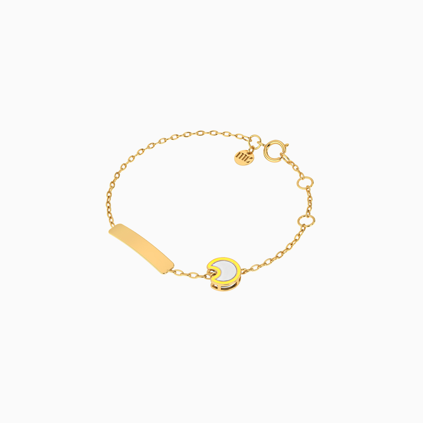 Kids Crescent Chain Bracelet in 18K Gold - 2