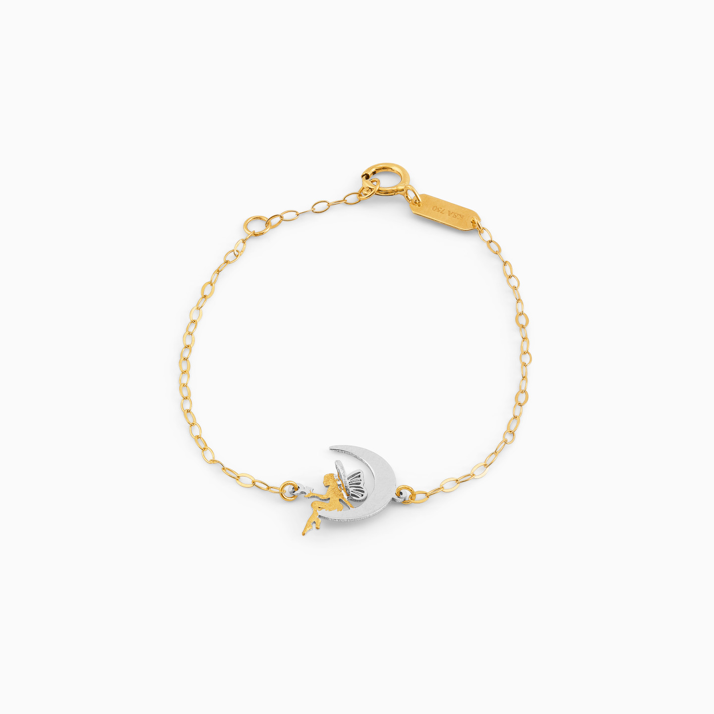 Kids Fairy Chain Bracelet in 18K Gold