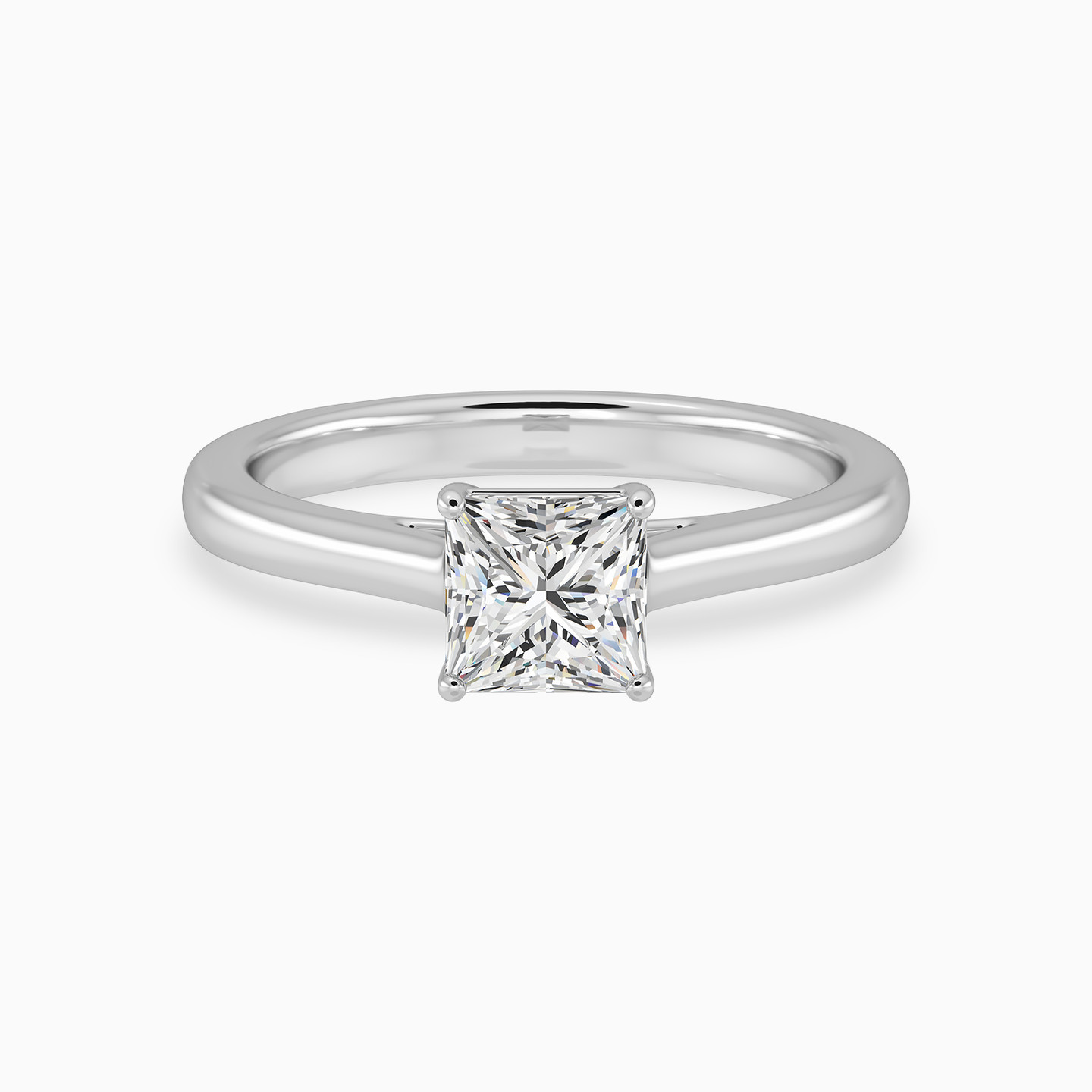 0.51 CT Square Lab Grown Diamond Statement Ring in 18K Gold 0.51 CT Square Lab Grown Diamond Statement Ring in 18K Gold