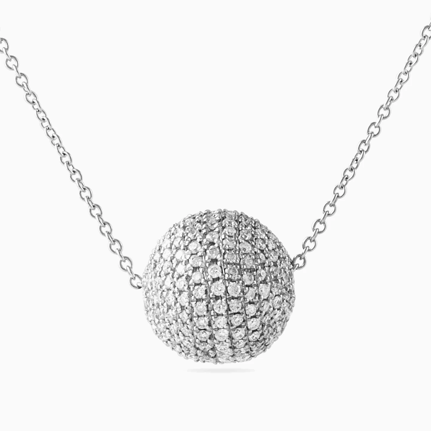 Sphere Diamond Necklace in 18K Gold Sphere Diamond Necklace in 18K Gold