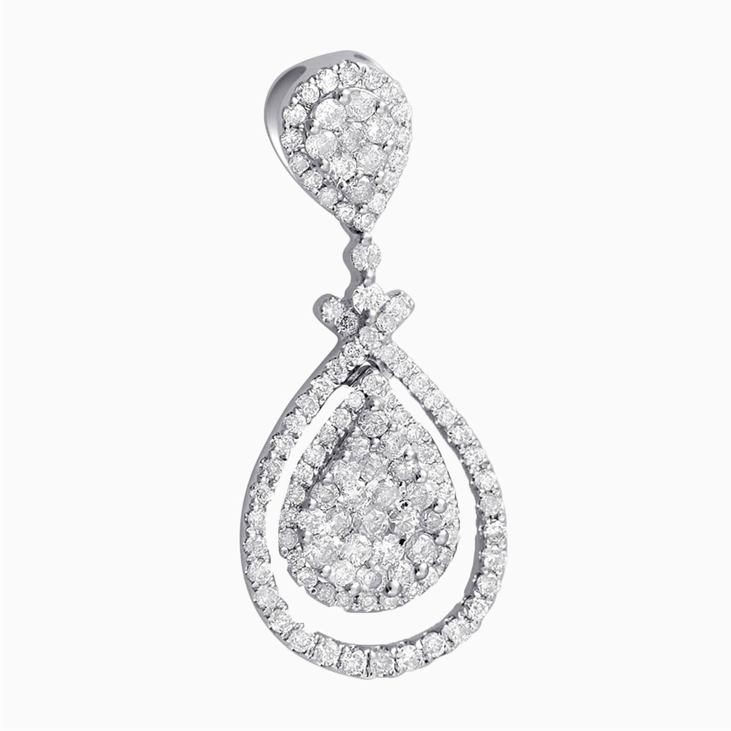 Pear Diamond Necklace in 18K Gold Pear Diamond Necklace in 18K Gold